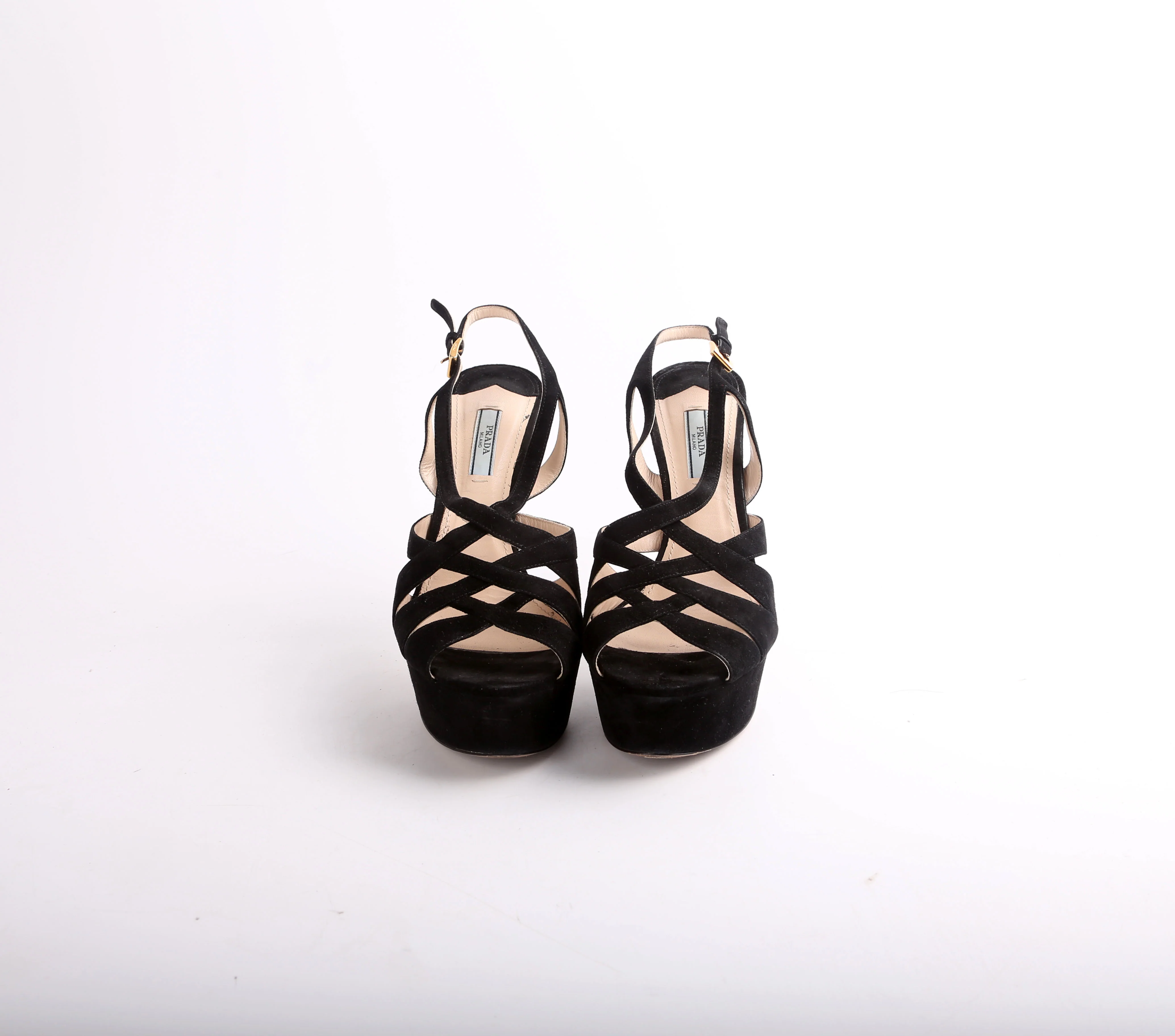 Strappy Suede Platform Pumps Size 39 - Image 2