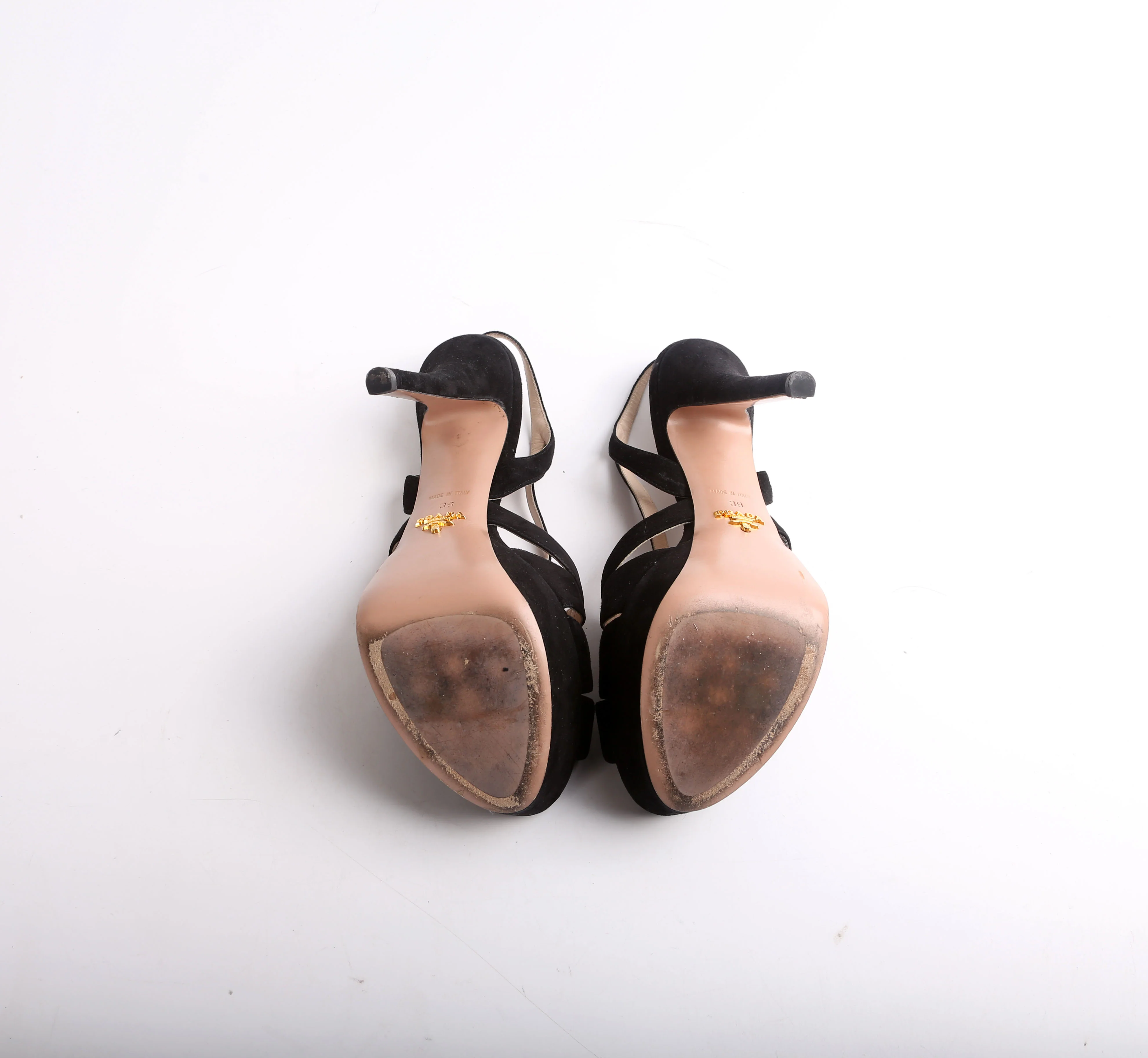 Strappy Suede Platform Pumps Size 39 - Image 8