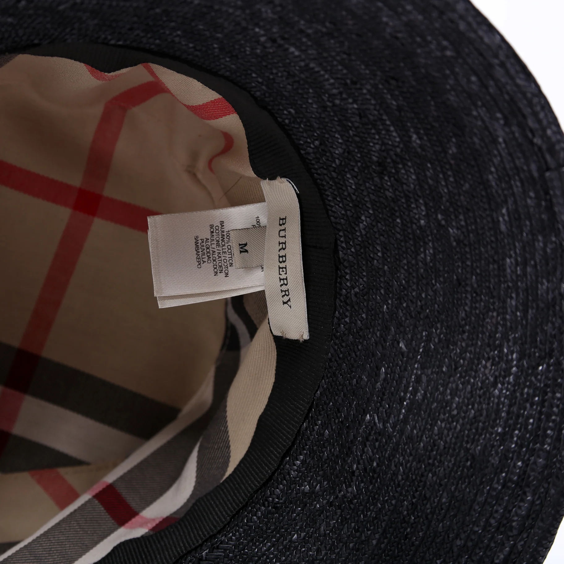 Straw Bucket Hat Size Medium - Image 5