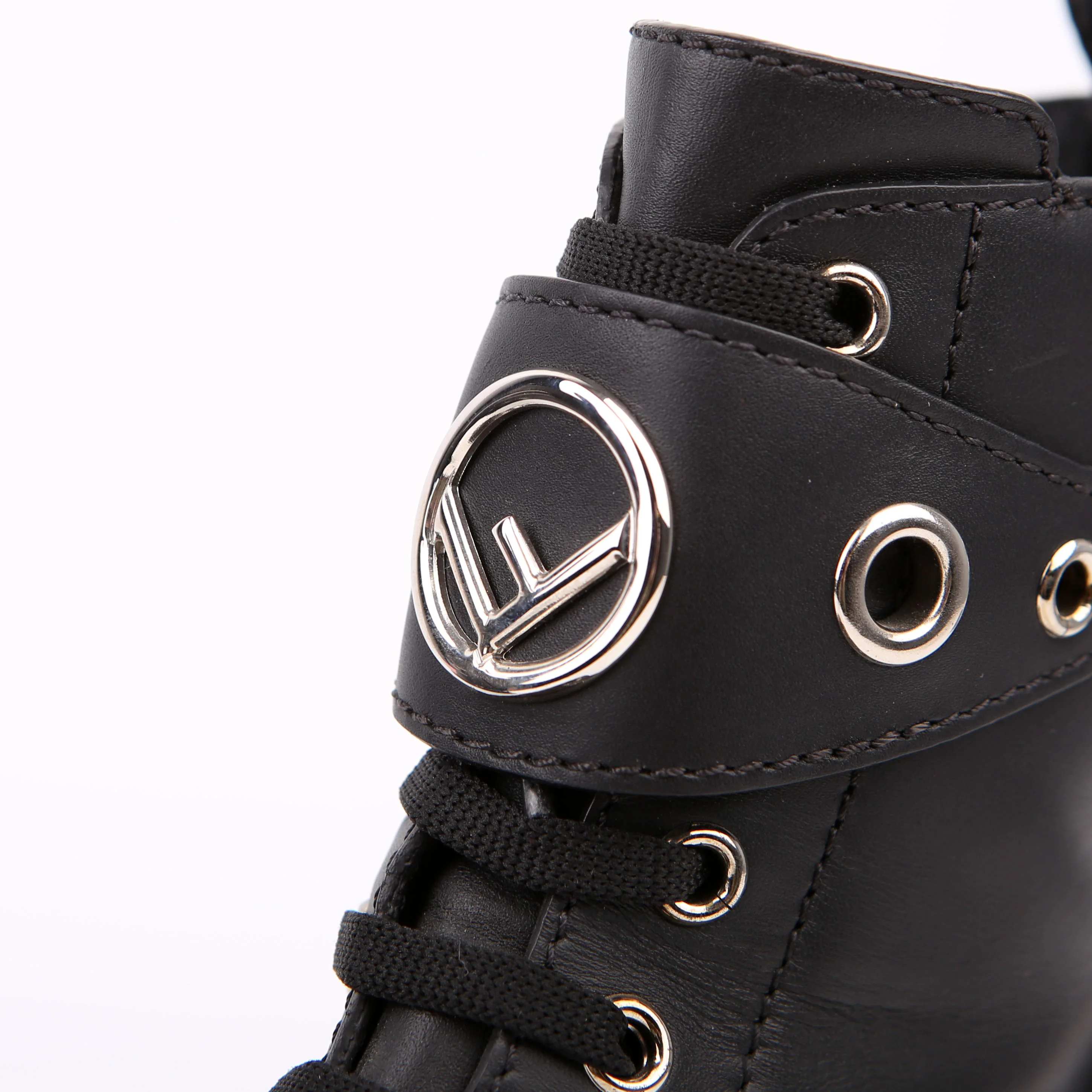Studded Combat Boots Size 37.5 Black - Image 10