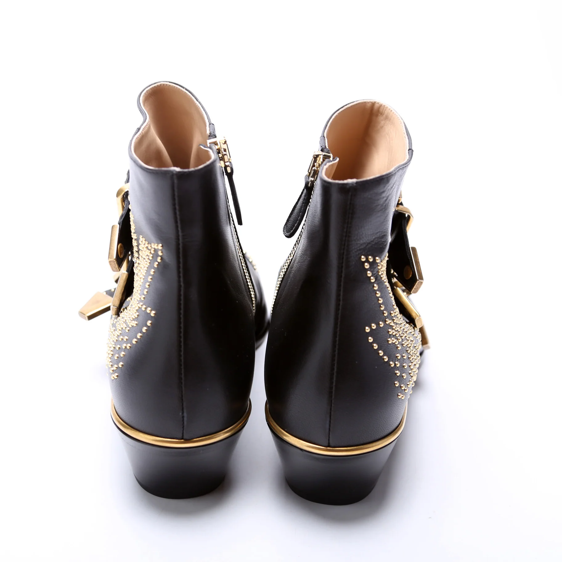 Studded Leather Booties Size 39 - Image 4