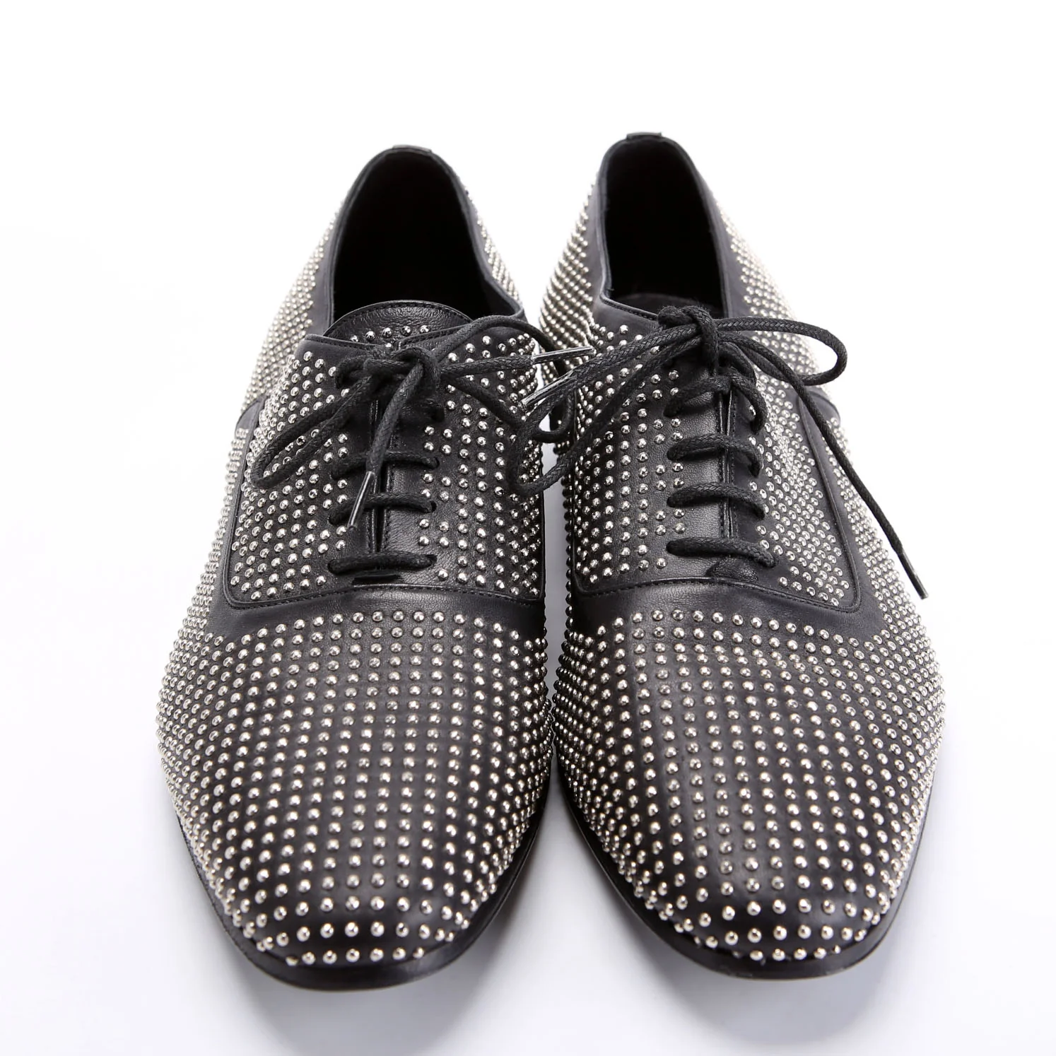 Studded Oxfords Size 39.5 Black/Silver - Image 2