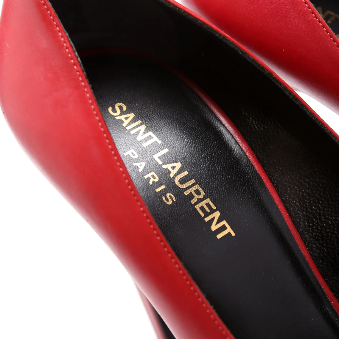 Studded Pointed Toe Pumps Size 40 Red - Image 6