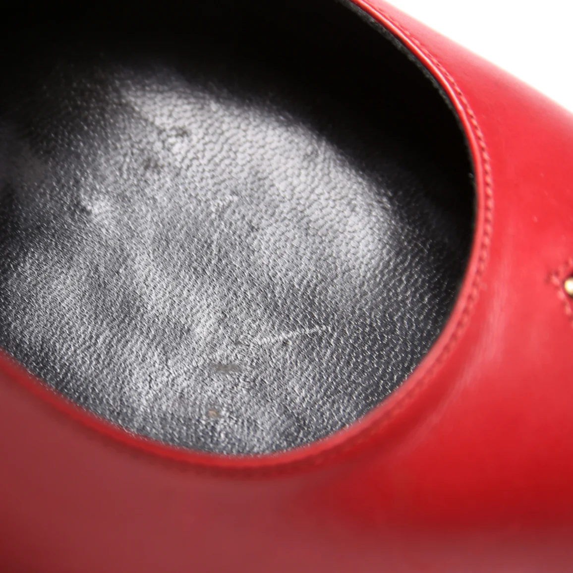 Studded Pointed Toe Pumps Size 40 Red - Image 7