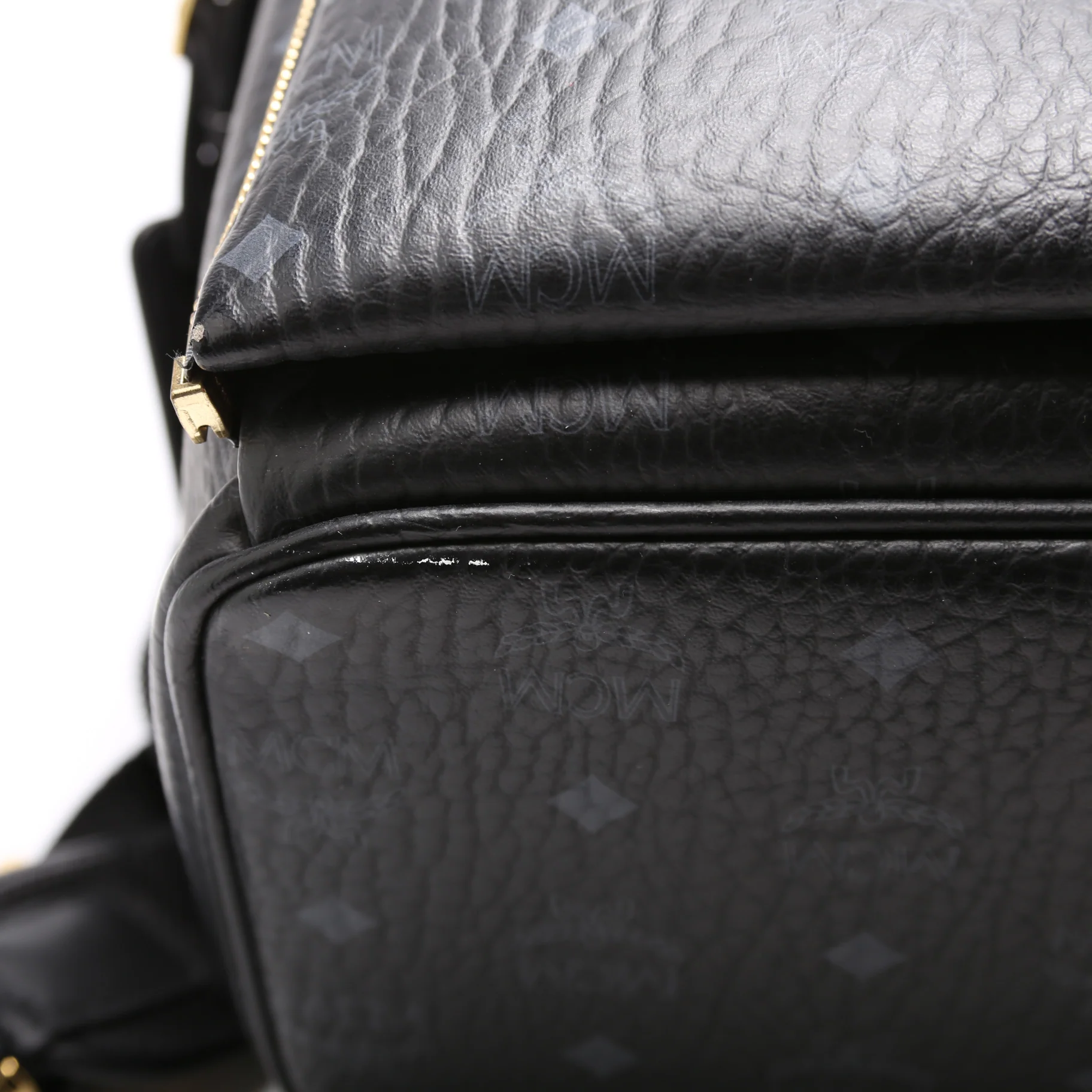 Studded Visetos Medium Dual Stark Backpack Black - Image 5