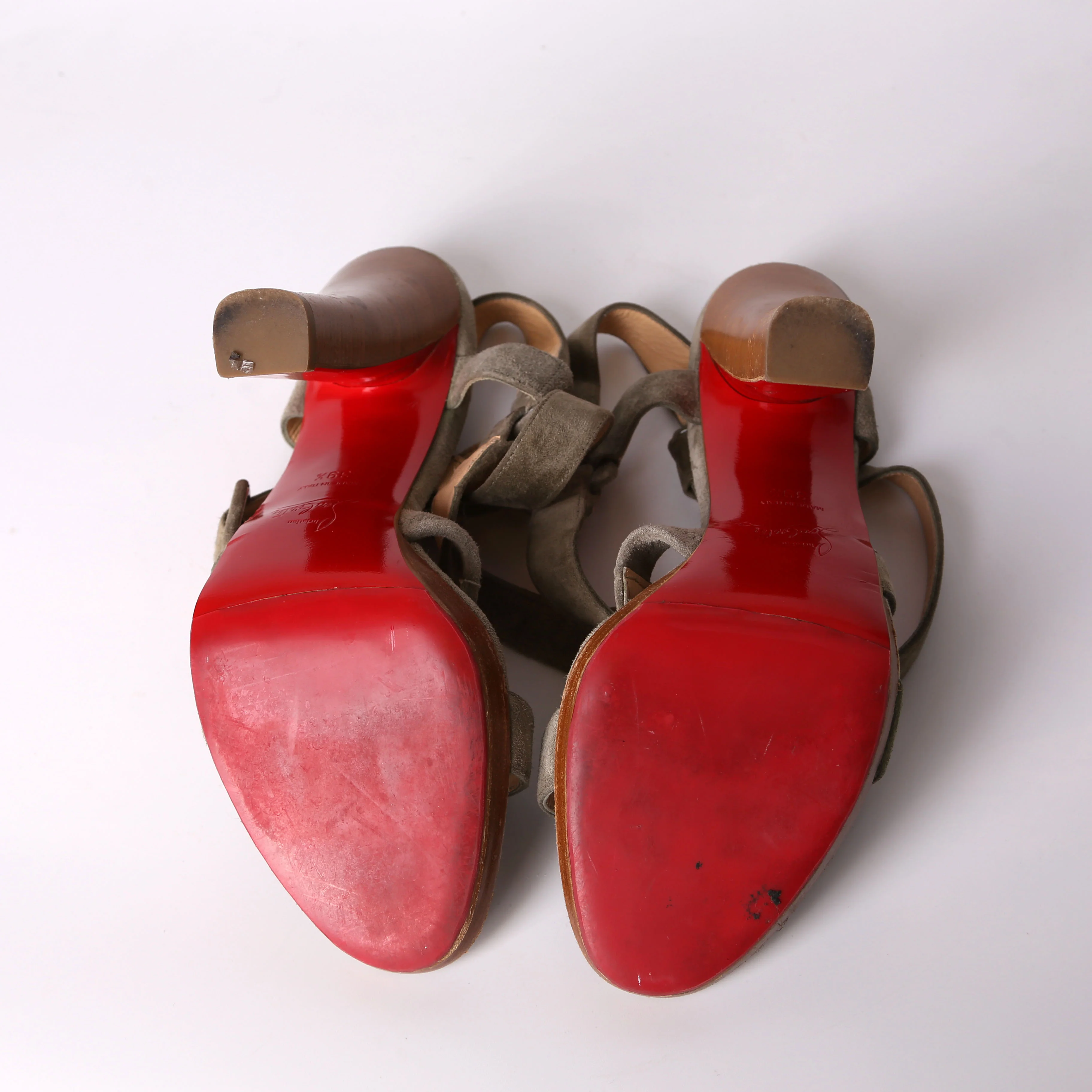Suede Block Heels Size 39.5 - Image 8