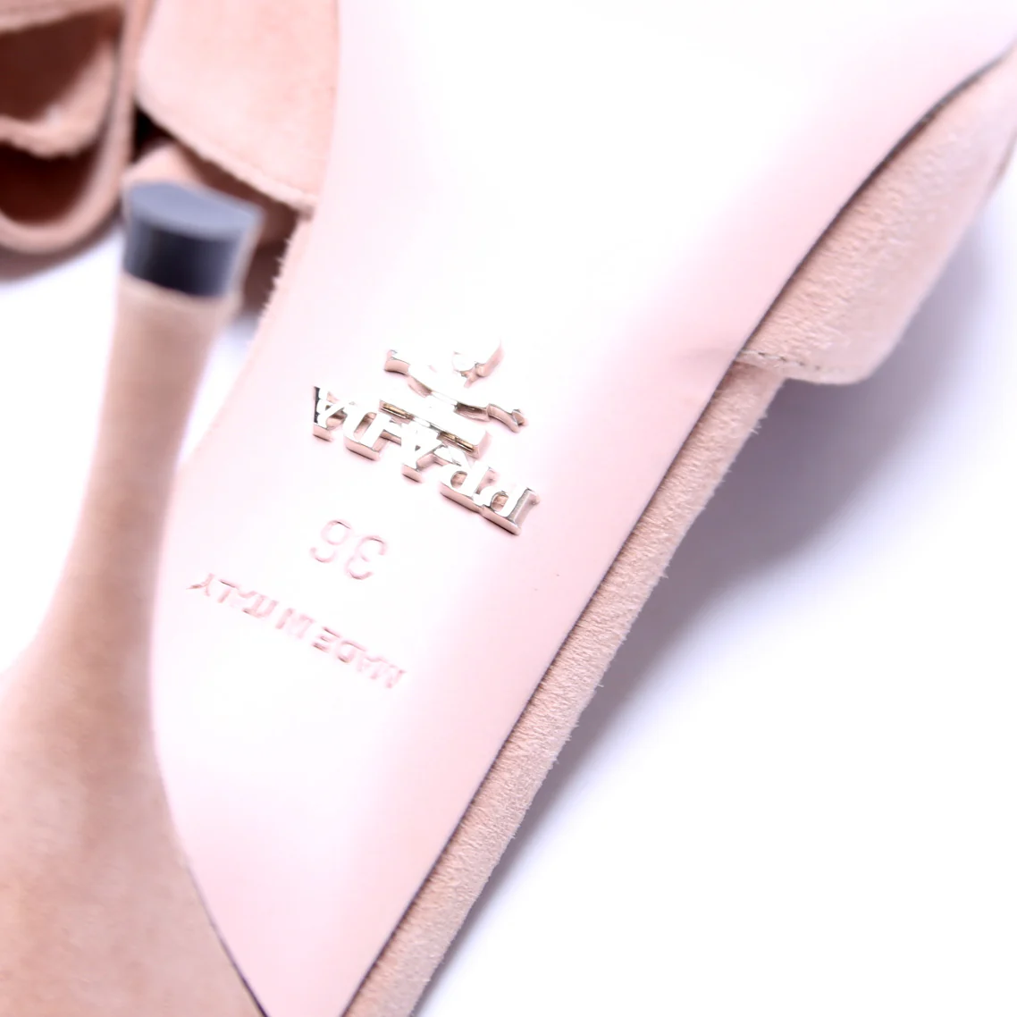 Suede Bow Heels Size 36 - Image 7