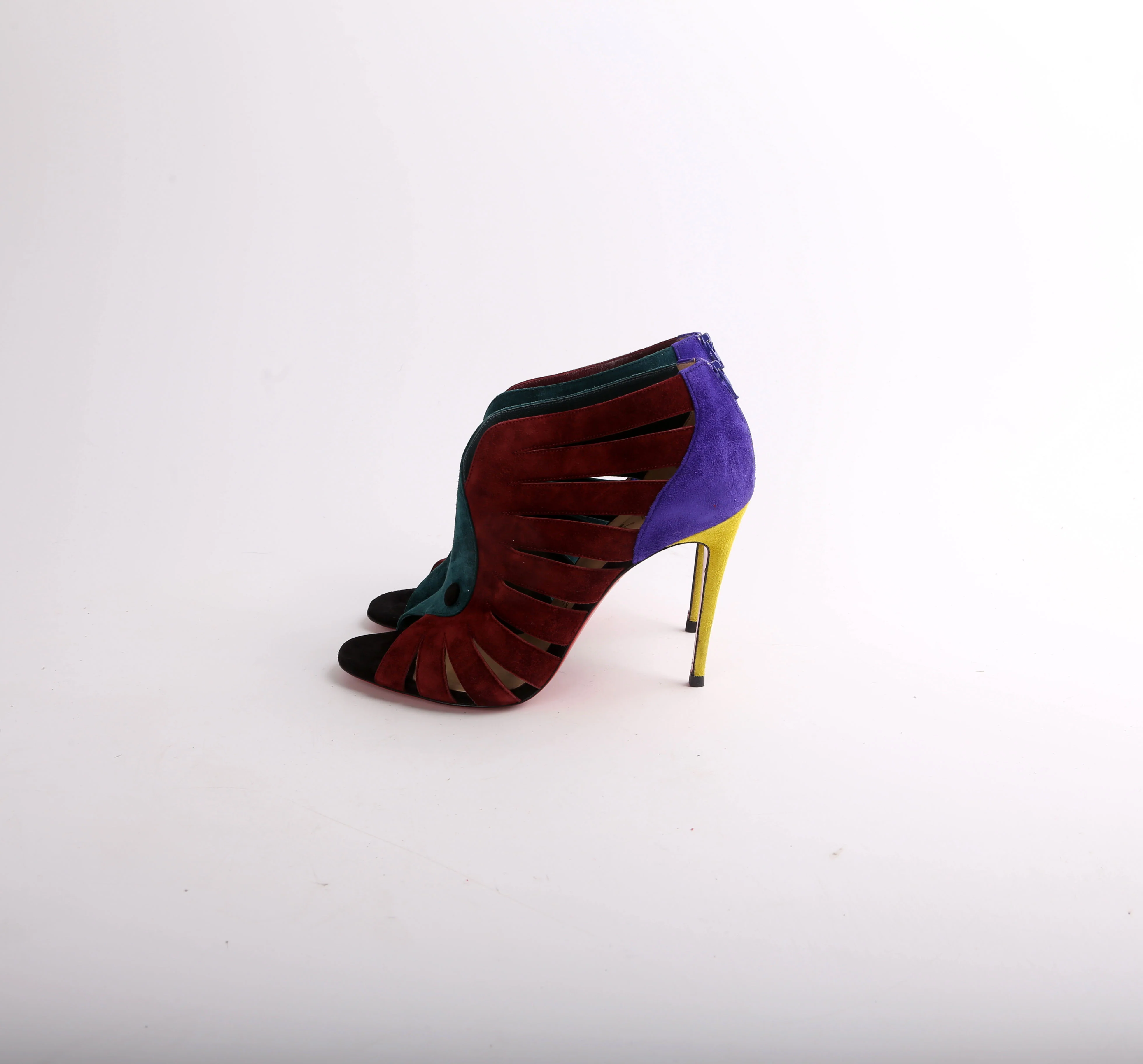Suede Colorblock Toot Mignonne 100 Size 37.5 - Image 3
