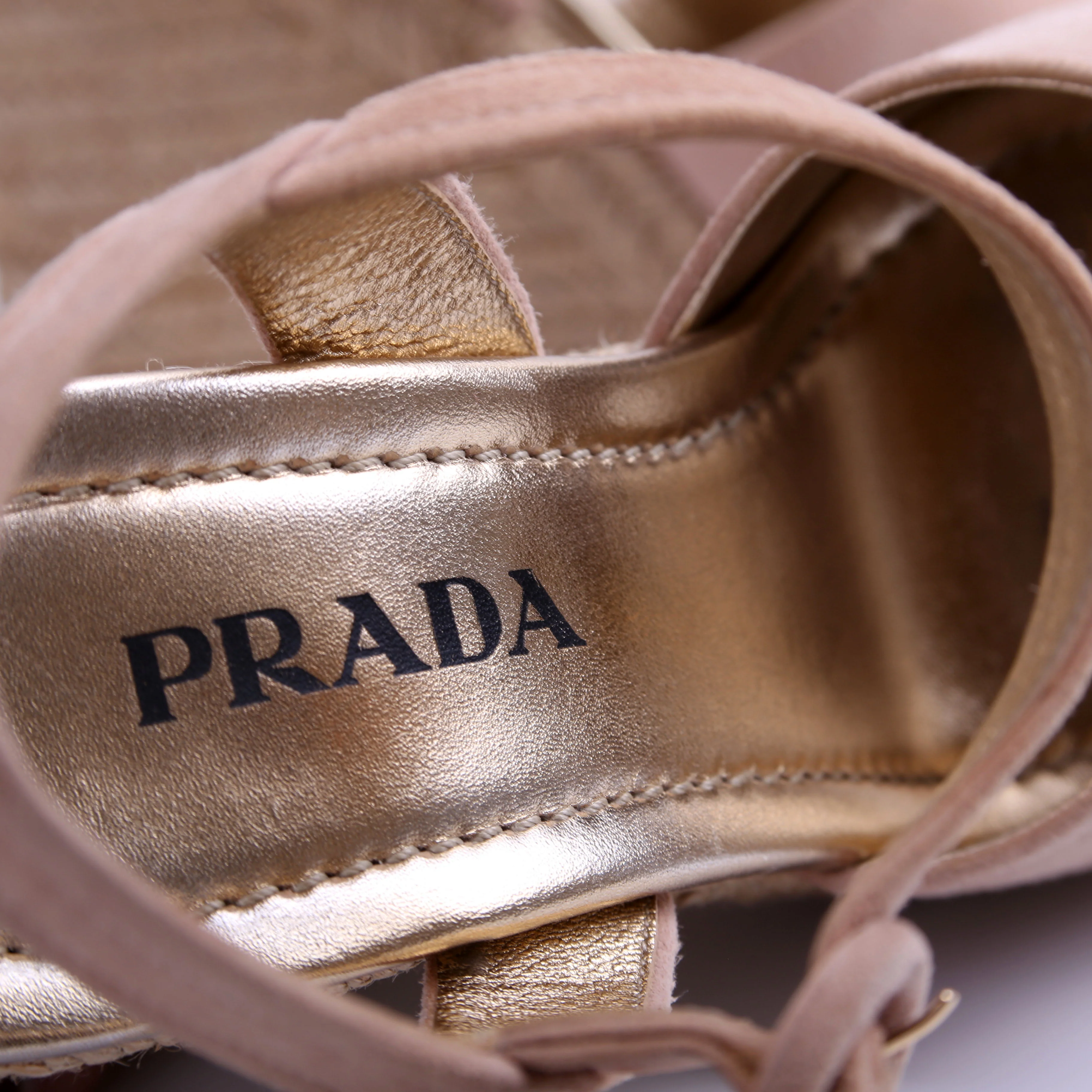 Suede Espadrille Wedges Size 38 - Image 6
