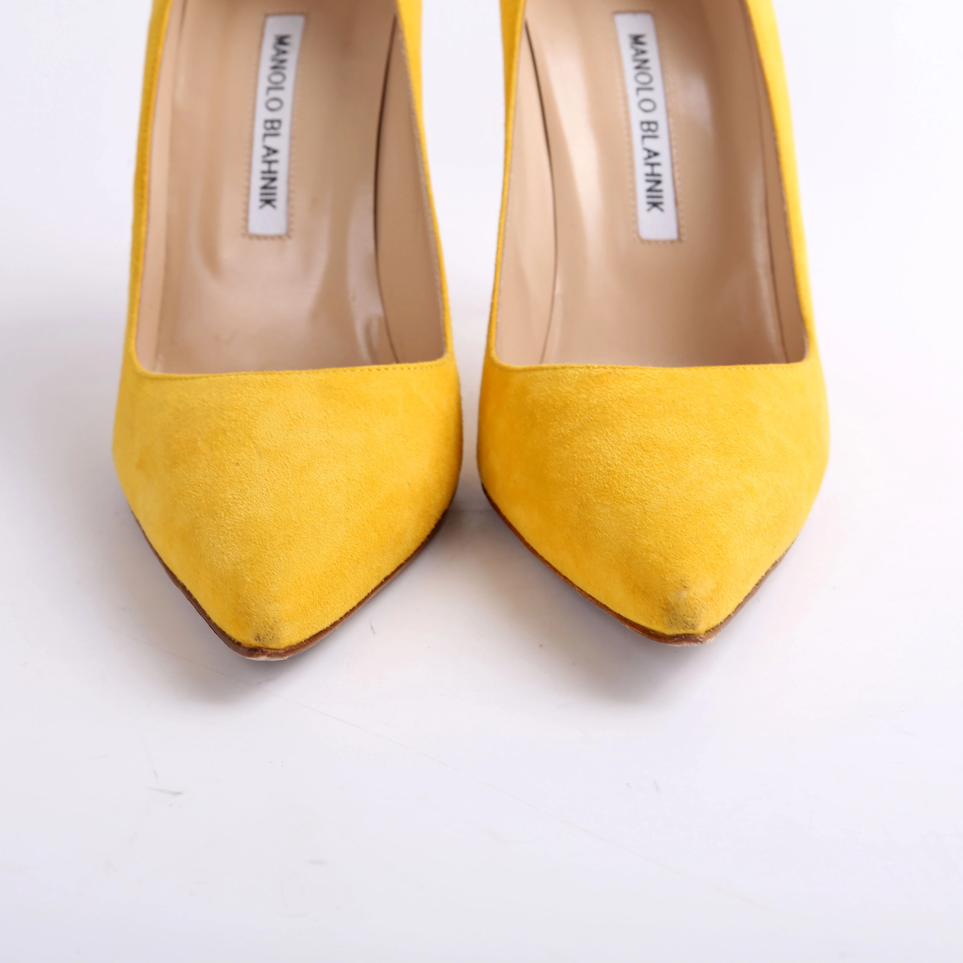 Suede Pointed Toe Pumps Size 40 - Image 9