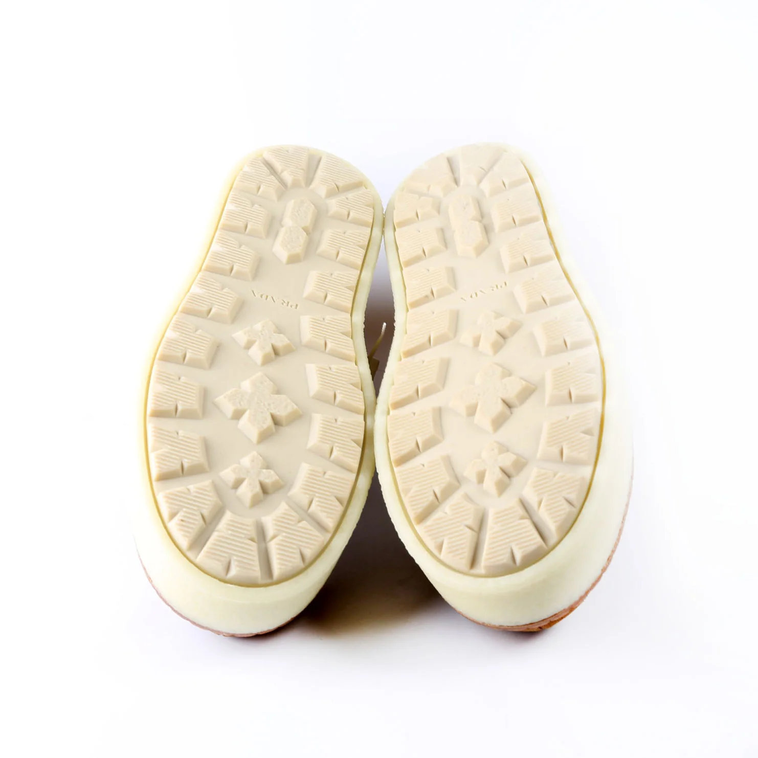 Suede/Shearling Platform Loafers Size 38.5 Tan - Image 6