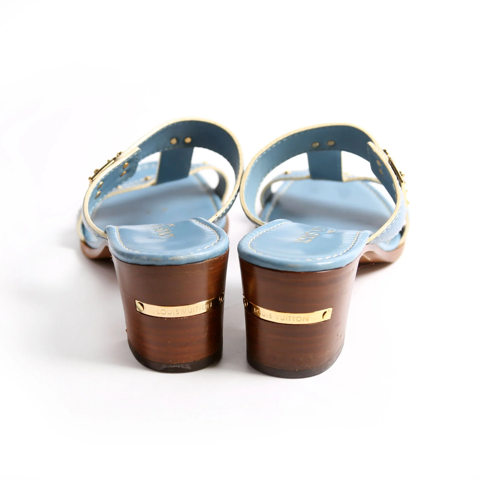 Suhali Studded Mules Size 37.5 Blue - Image 5