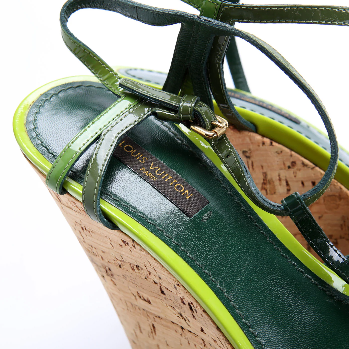 Summertime Cork Wedges Size 39 Green - Image 5