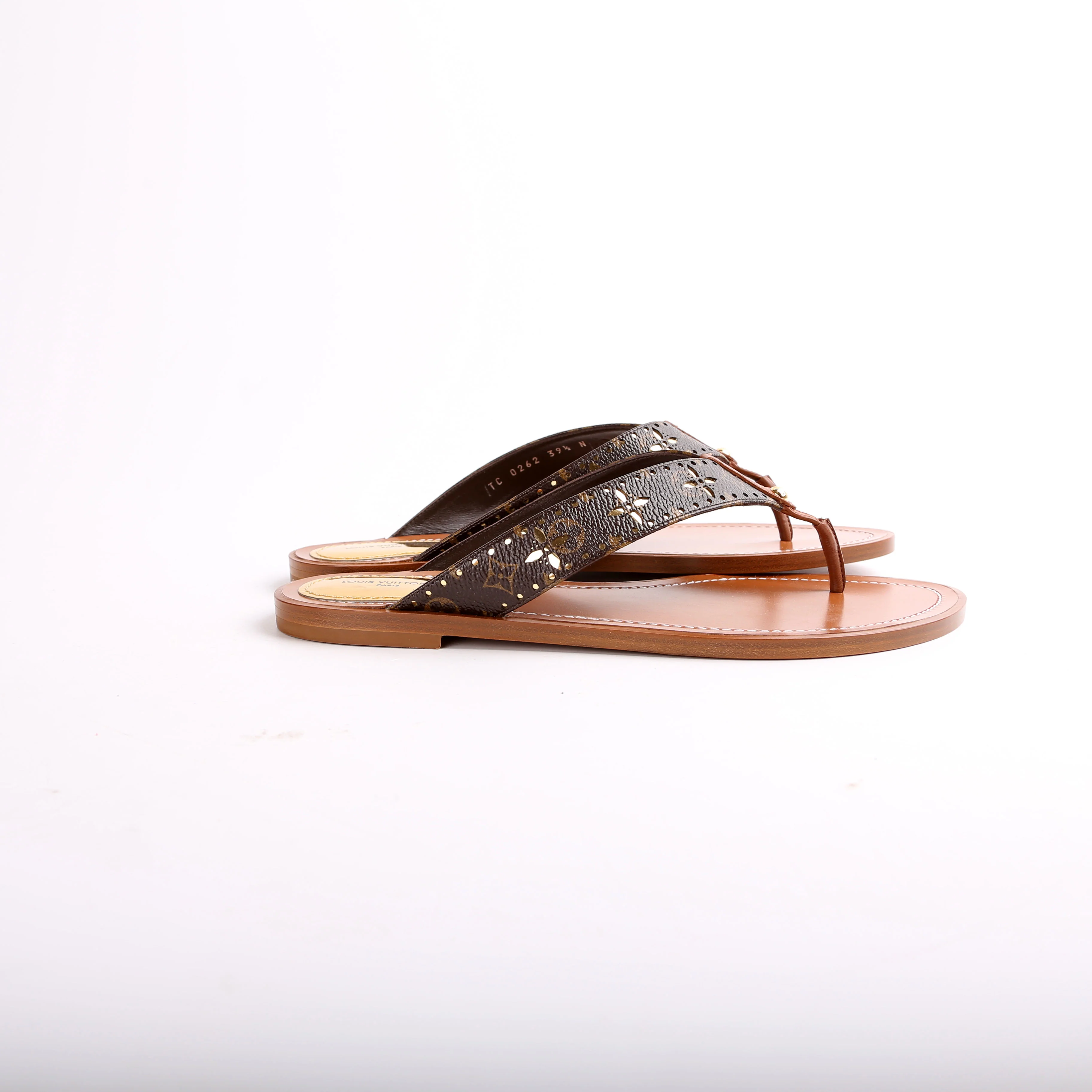 Sunny Flat Thong Sandals Size 39.5 - Image 4