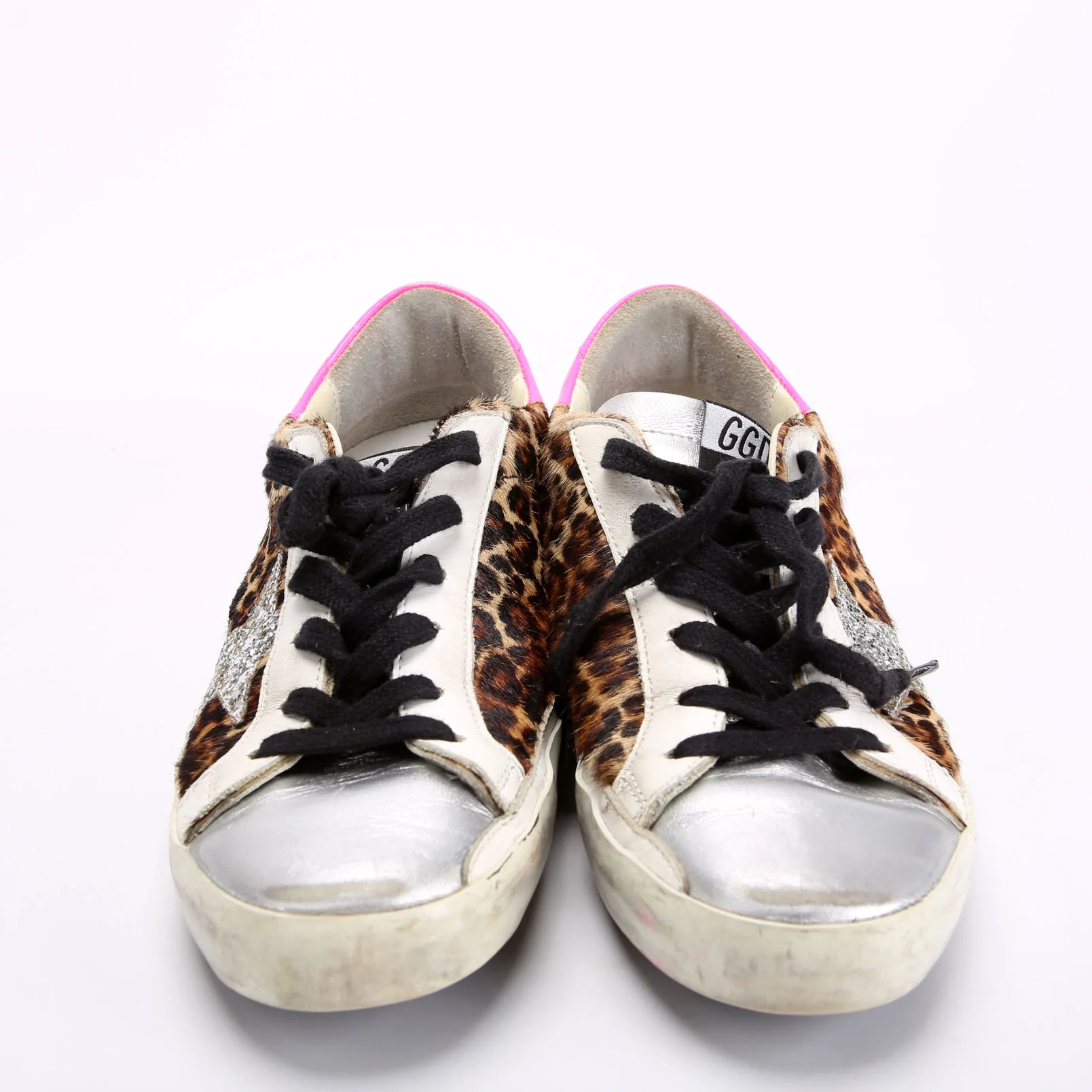 Super Star Sneakers Size 38 Cheetah/Pink/Silver - Image 2