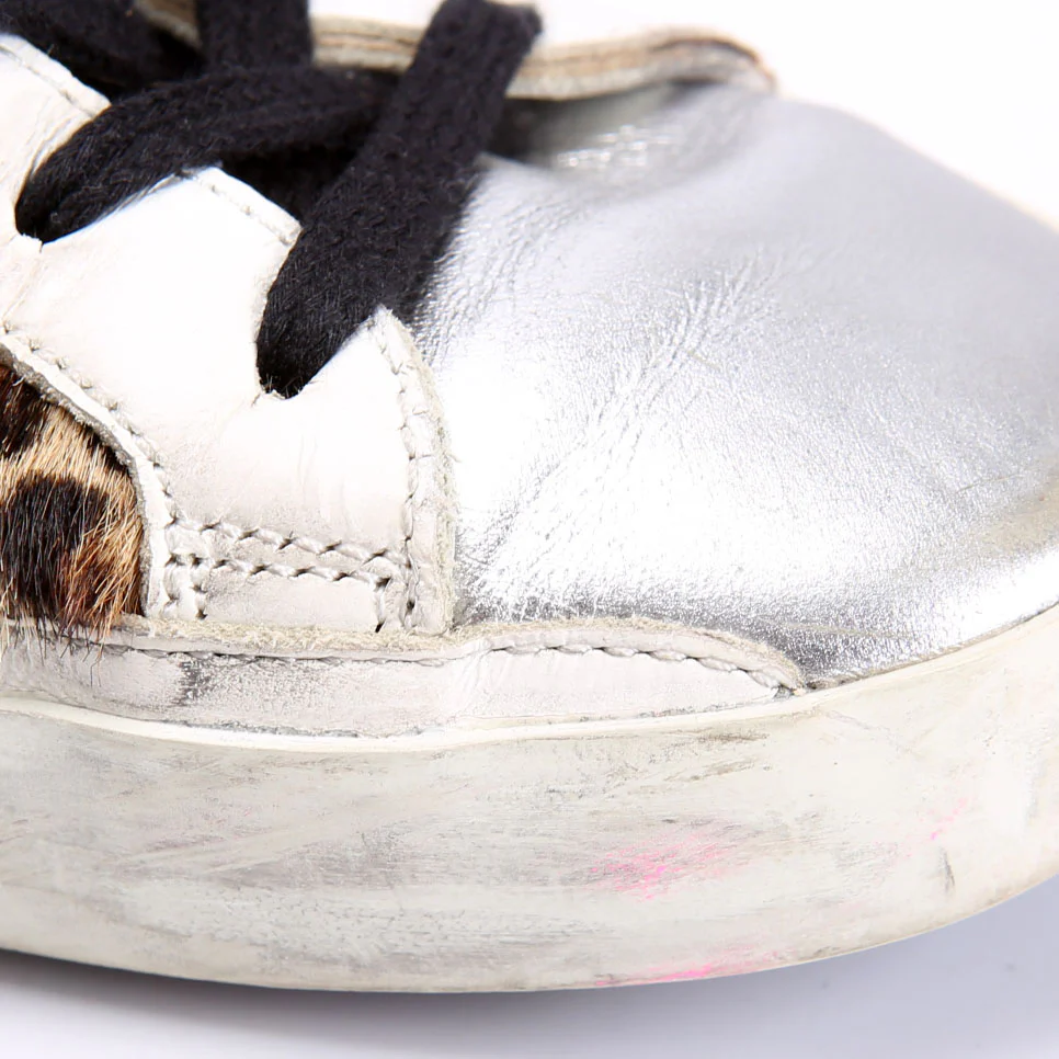 Super Star Sneakers Size 38 Cheetah/Pink/Silver - Image 5