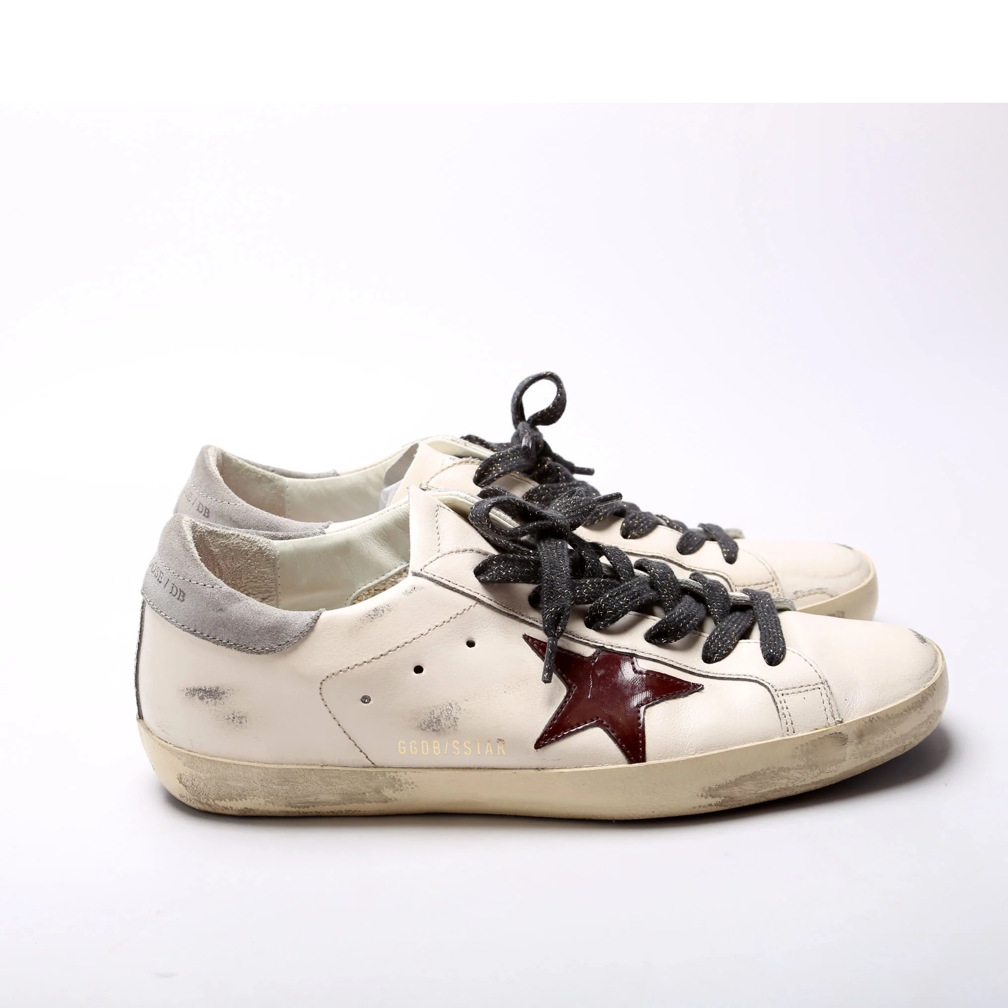 Super Star Sneakers Size 41 White/Burgundy - Image 3