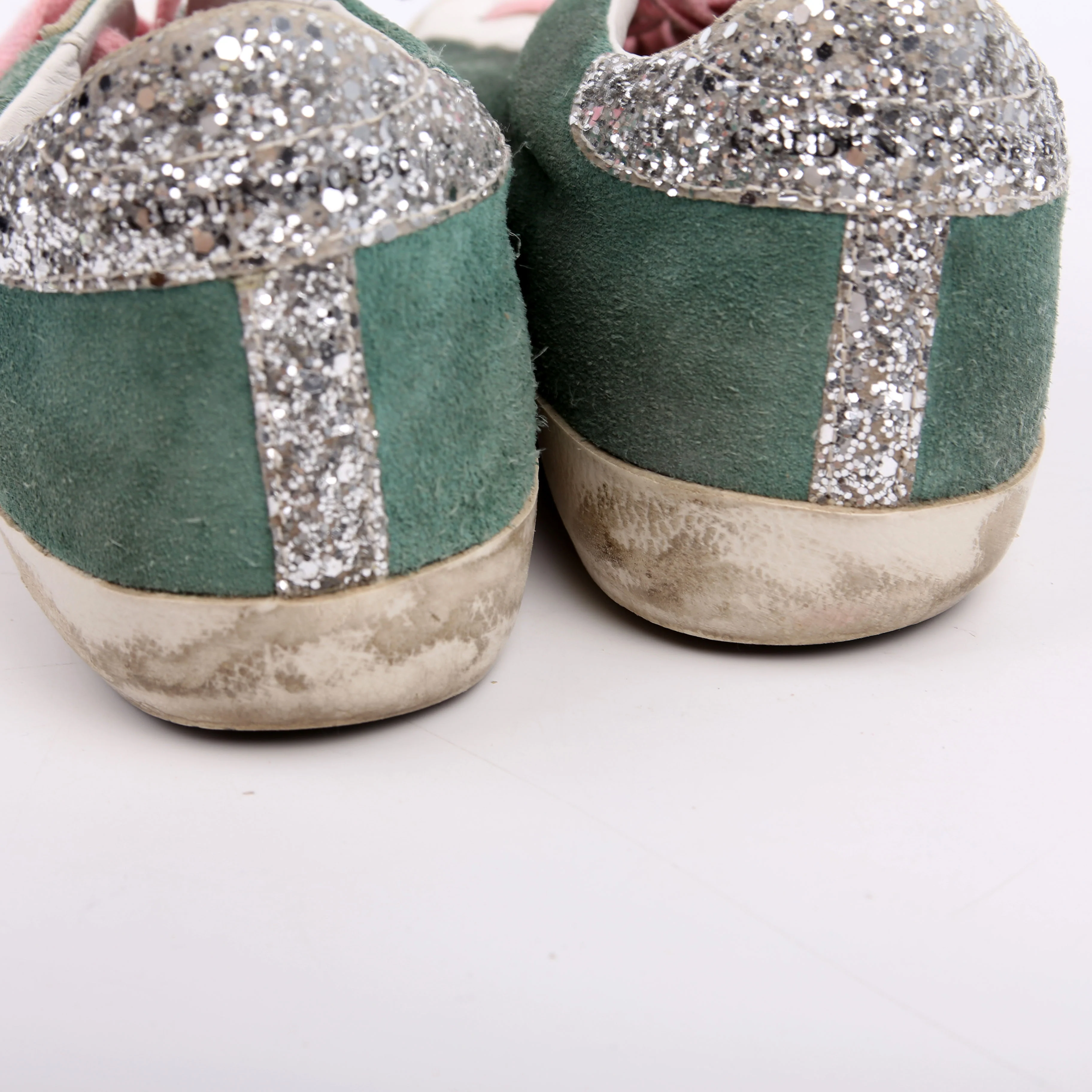 Superstar Classic Sneakers Size 39 Green/Pink - Image 9