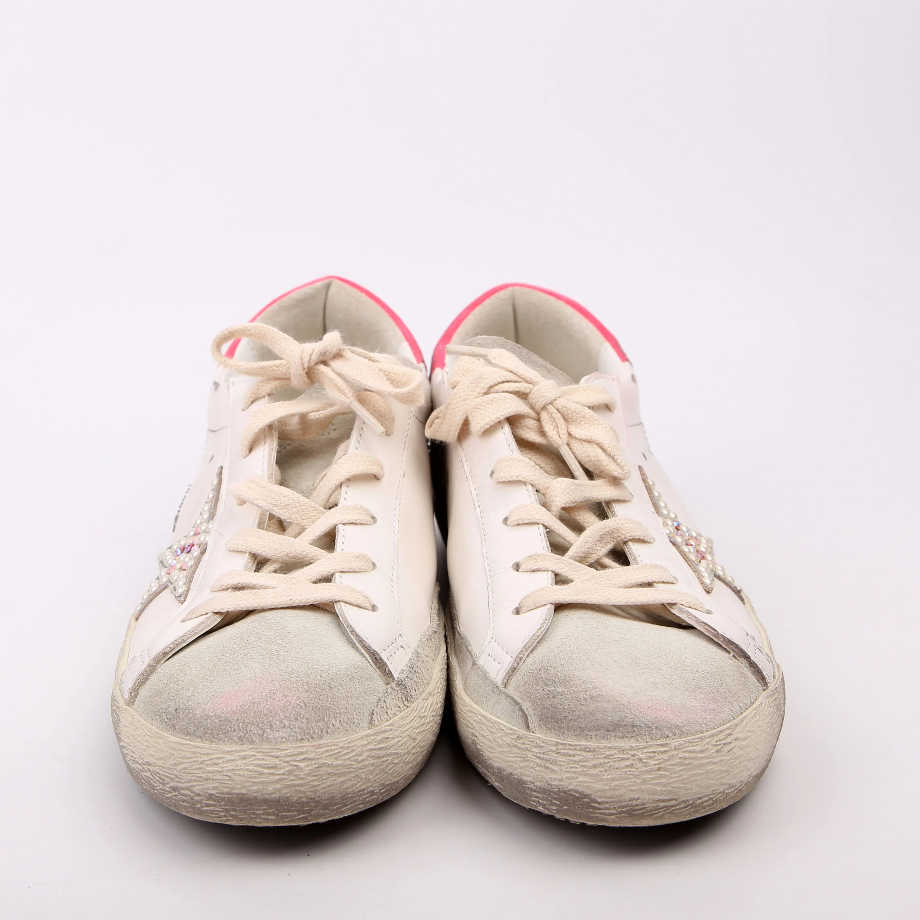 Superstar Classic Sneakers Size 40 White/Pink - Image 2