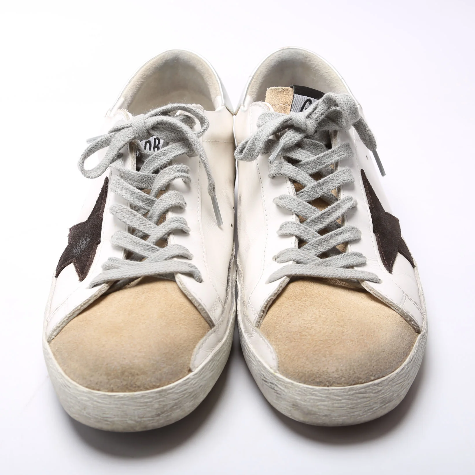 Superstar Classic Sneakers Size 41 White/Tan - Image 2