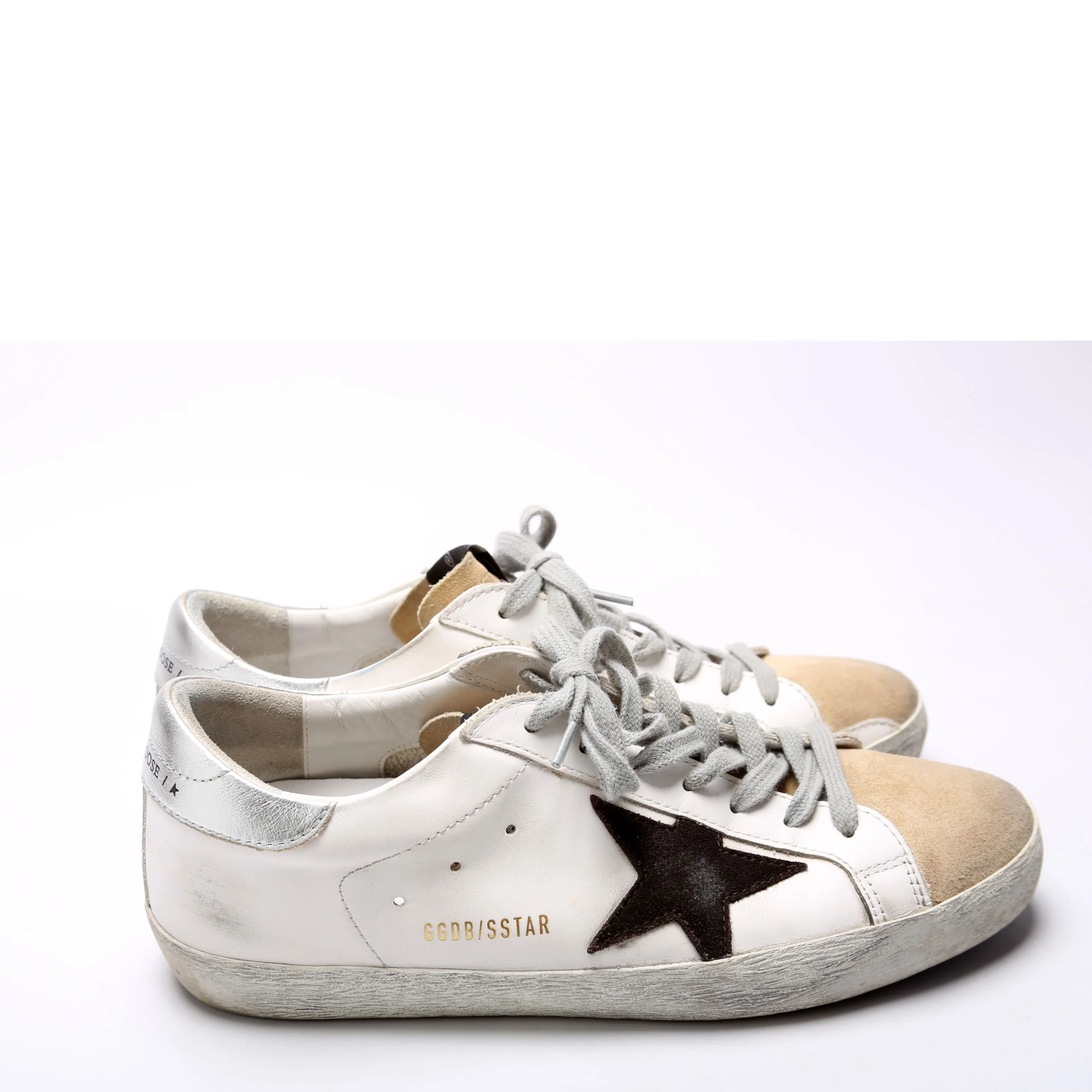 Superstar Classic Sneakers Size 41 White/Tan - Image 3