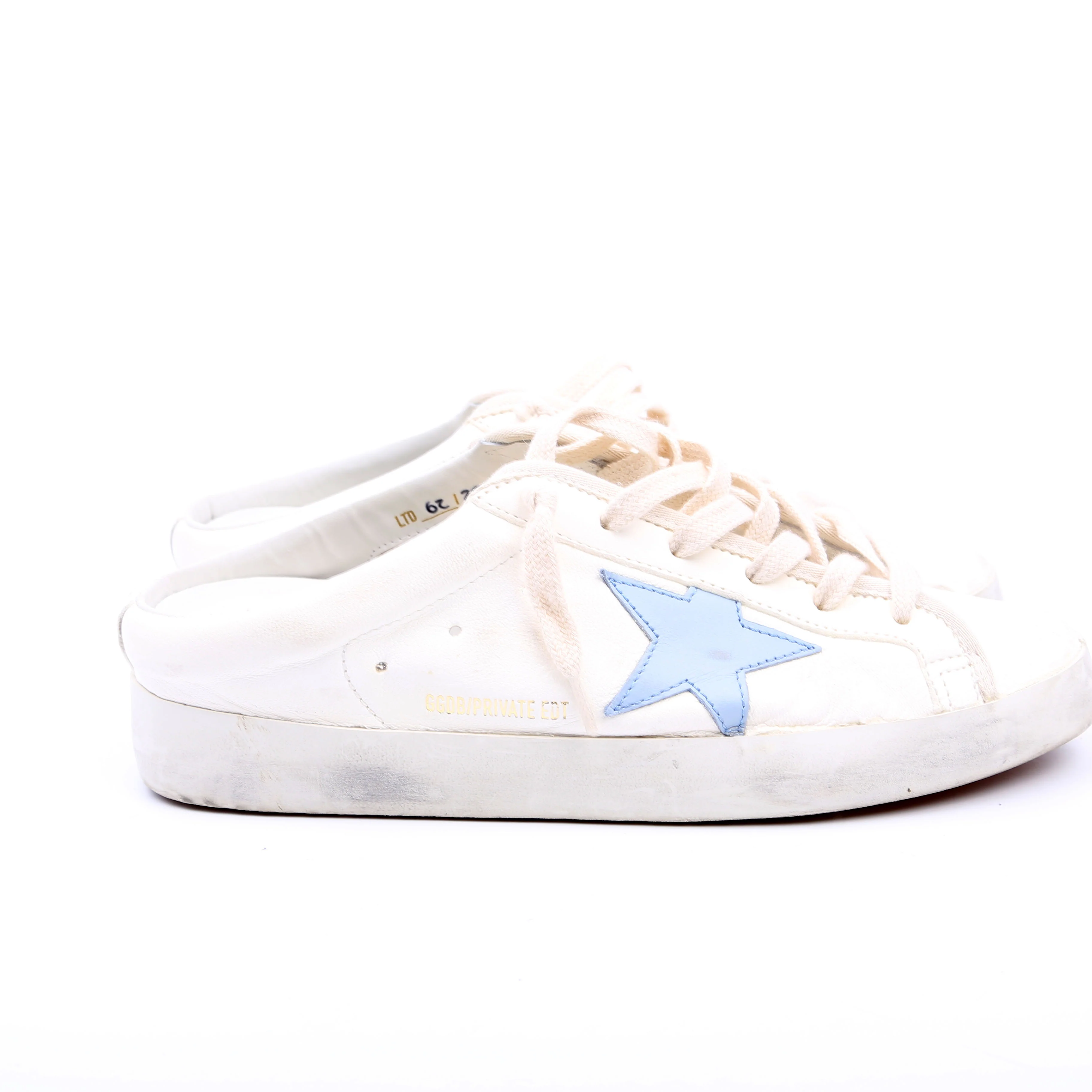 Superstar Sabot Sneakers Size 39 White/Blue - Image 3