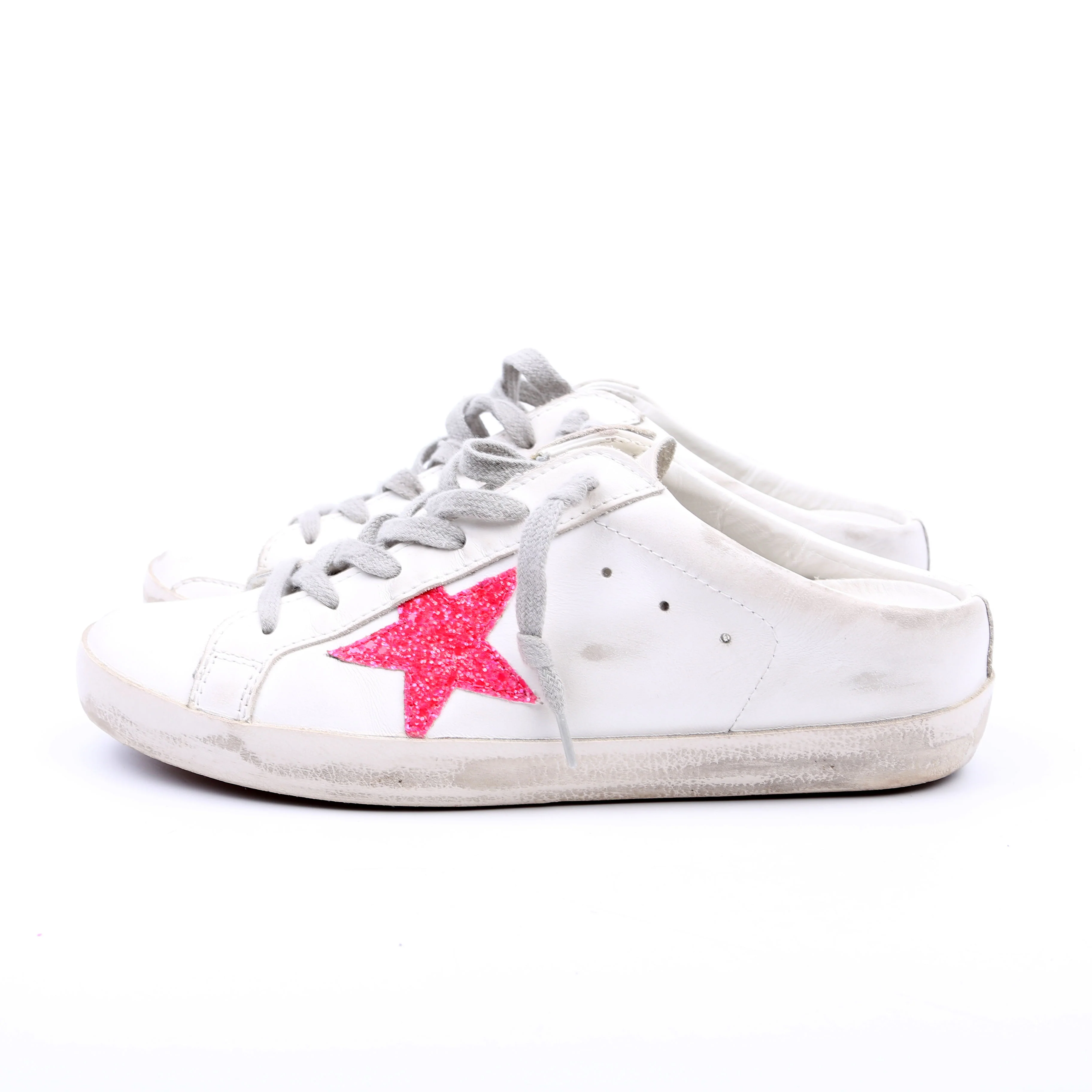 Superstar Sabot Sneakers Size 39 White/Pink - Image 5