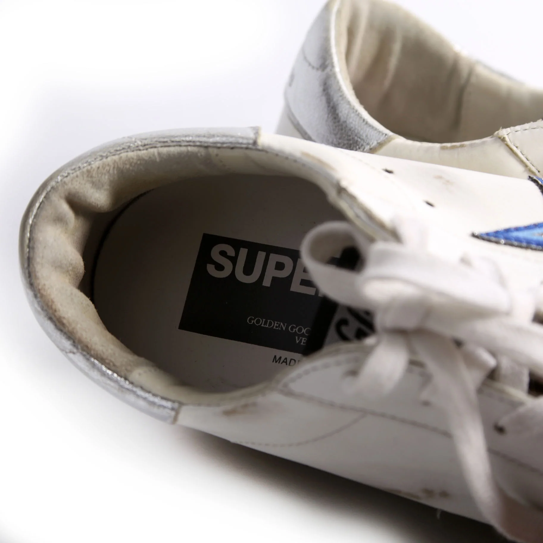 Superstar Sneakers Size 36 White/Blue - Image 7