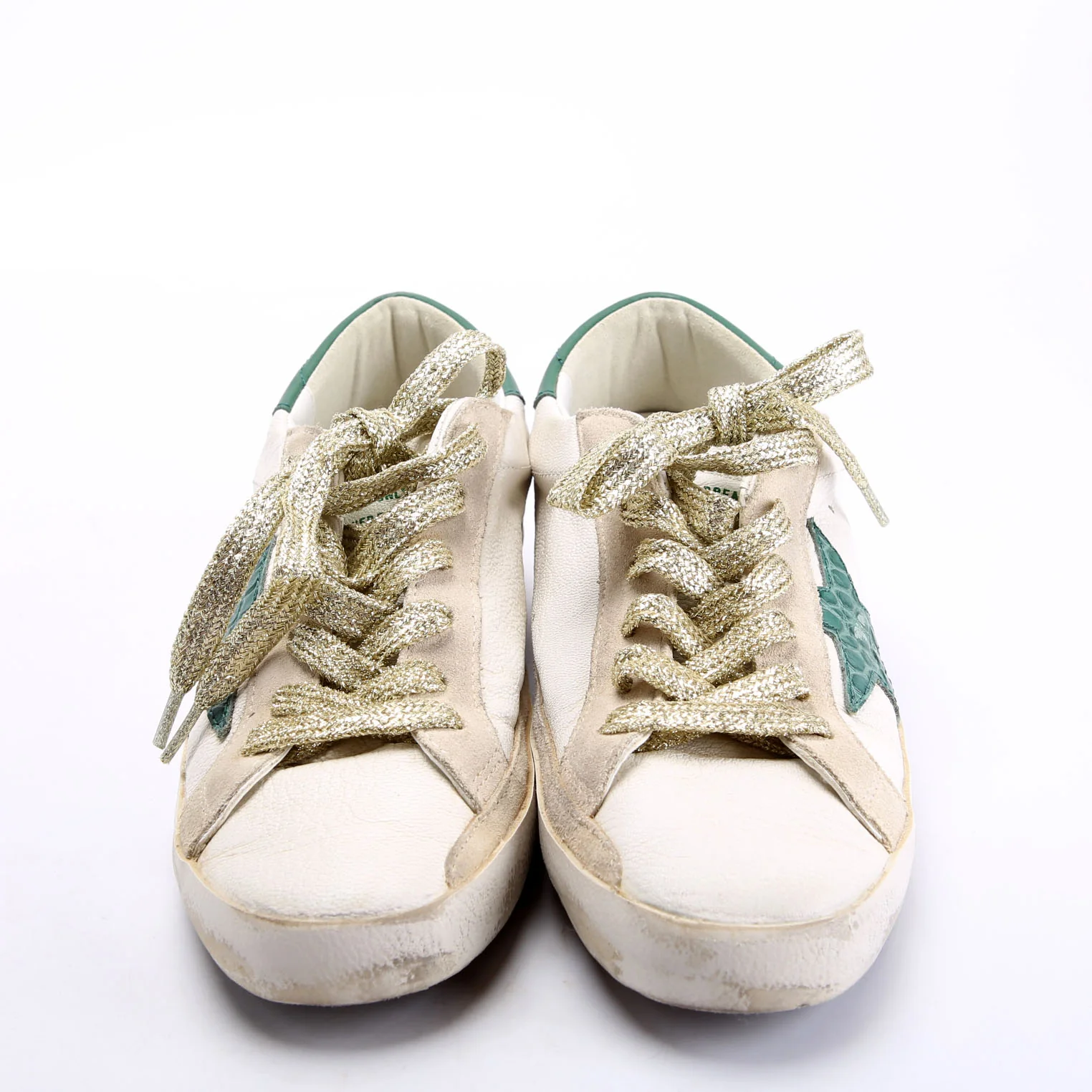 Superstar Sneakers Size 36 White/Green - Image 2