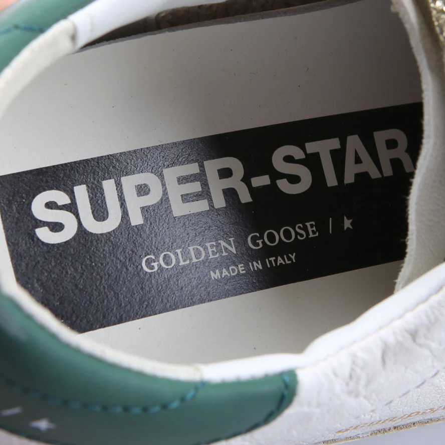 Superstar Sneakers Size 36 White/Green - Image 5