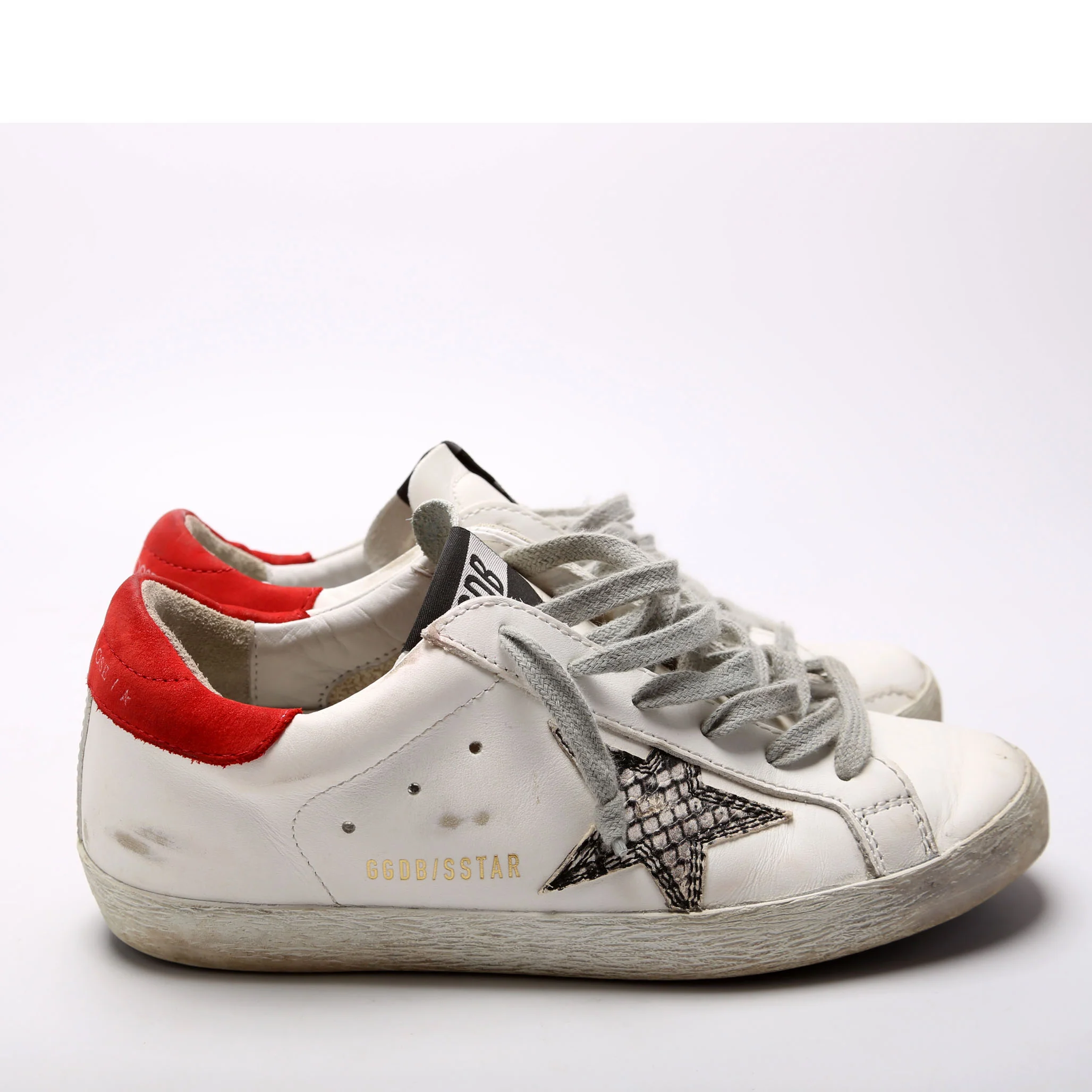 Superstar Sneakers Size 36 White/Red - Image 3