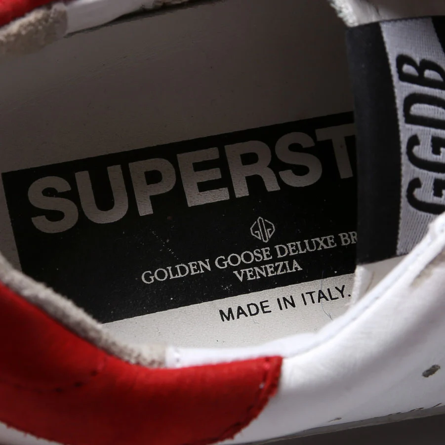 Superstar Sneakers Size 36 White/Red - Image 5
