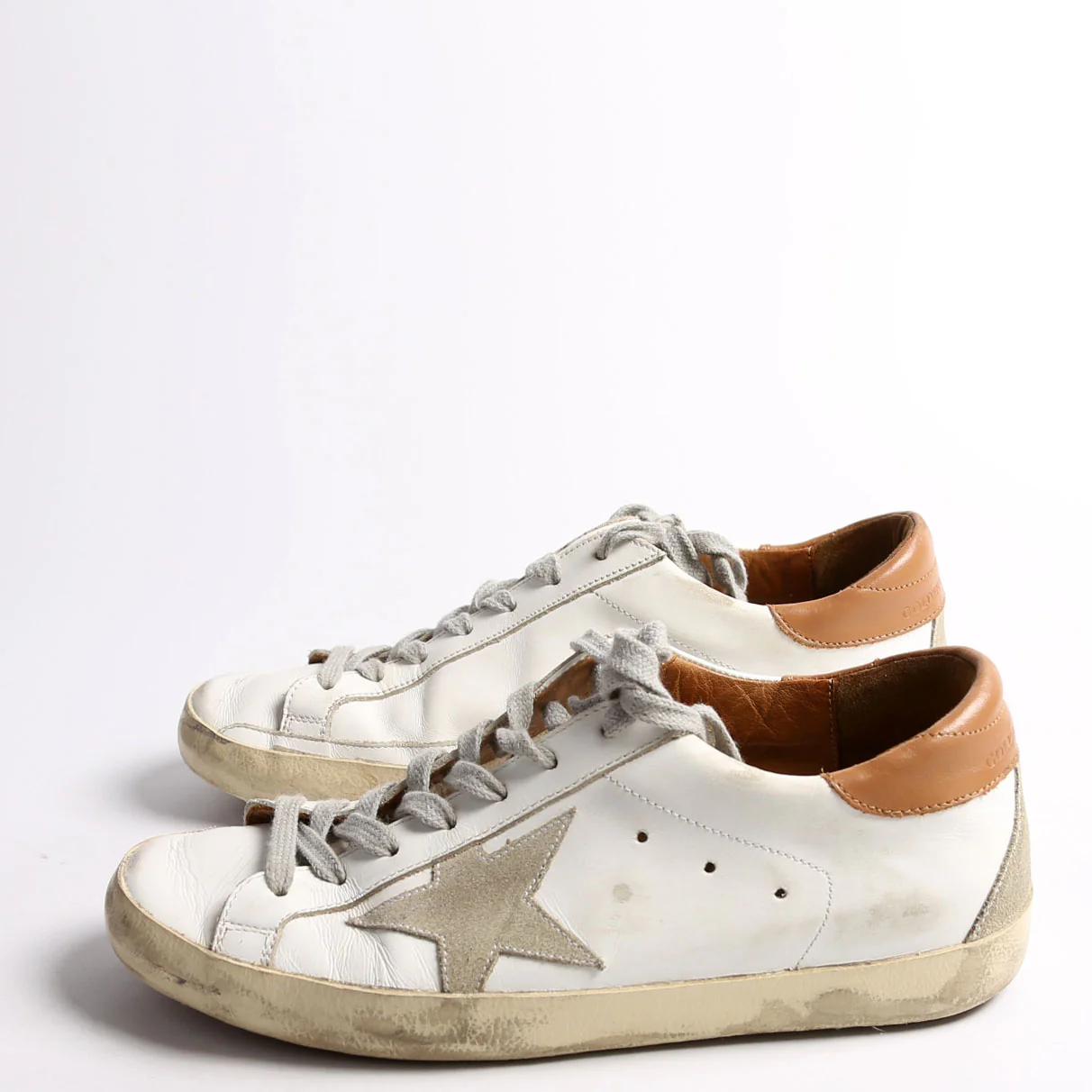 Superstar Sneakers Size 39 White/Brown - Image 3