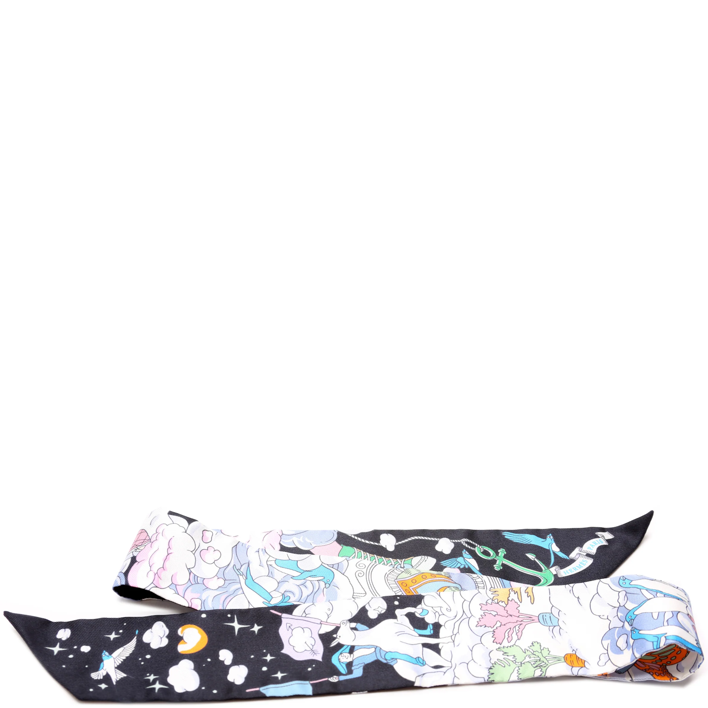 Sur Mon Nuage Twilly Silk Scarf - Image 2