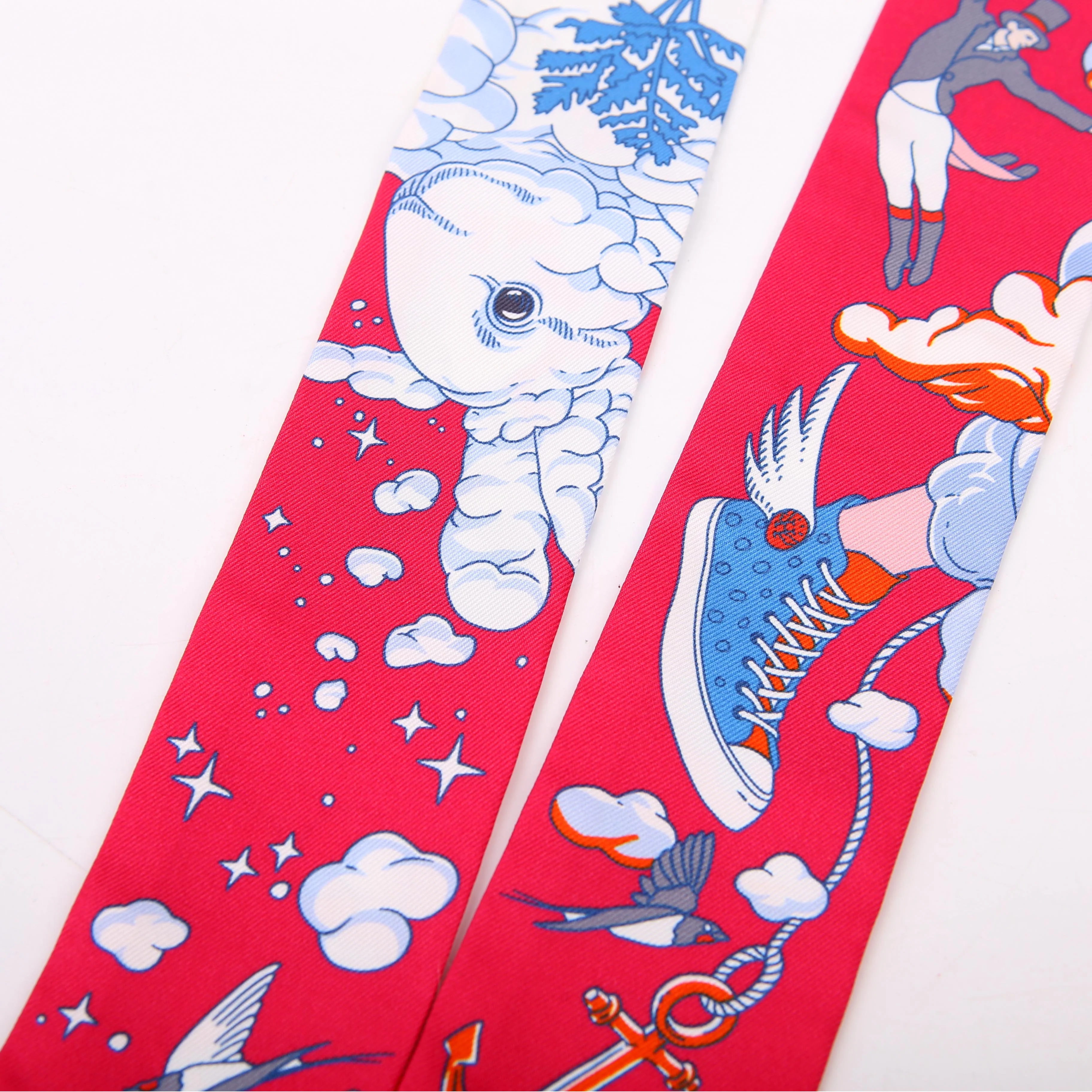 Sur Mon Nuage Twilly Silk Scarf - Image 3