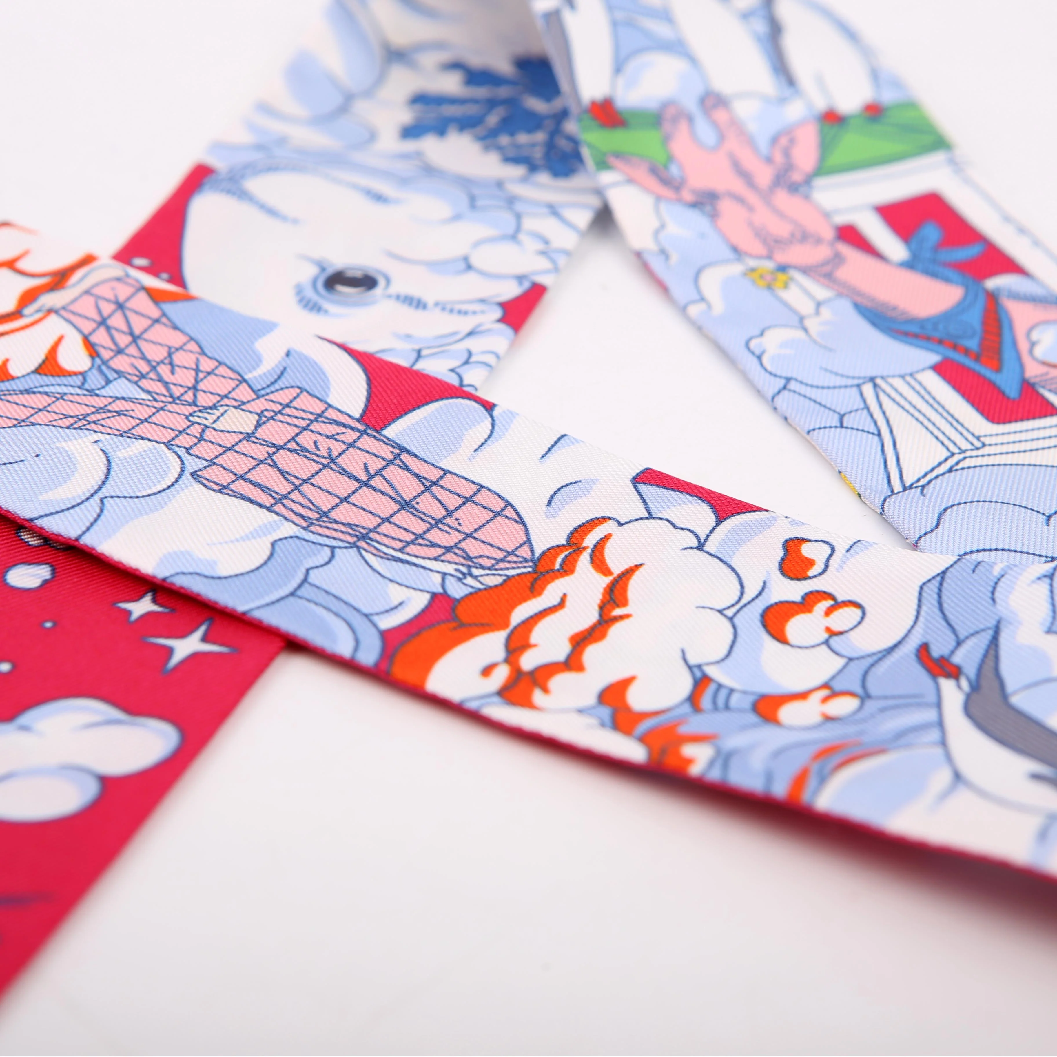Sur Mon Nuage Twilly Silk Scarf - Image 4