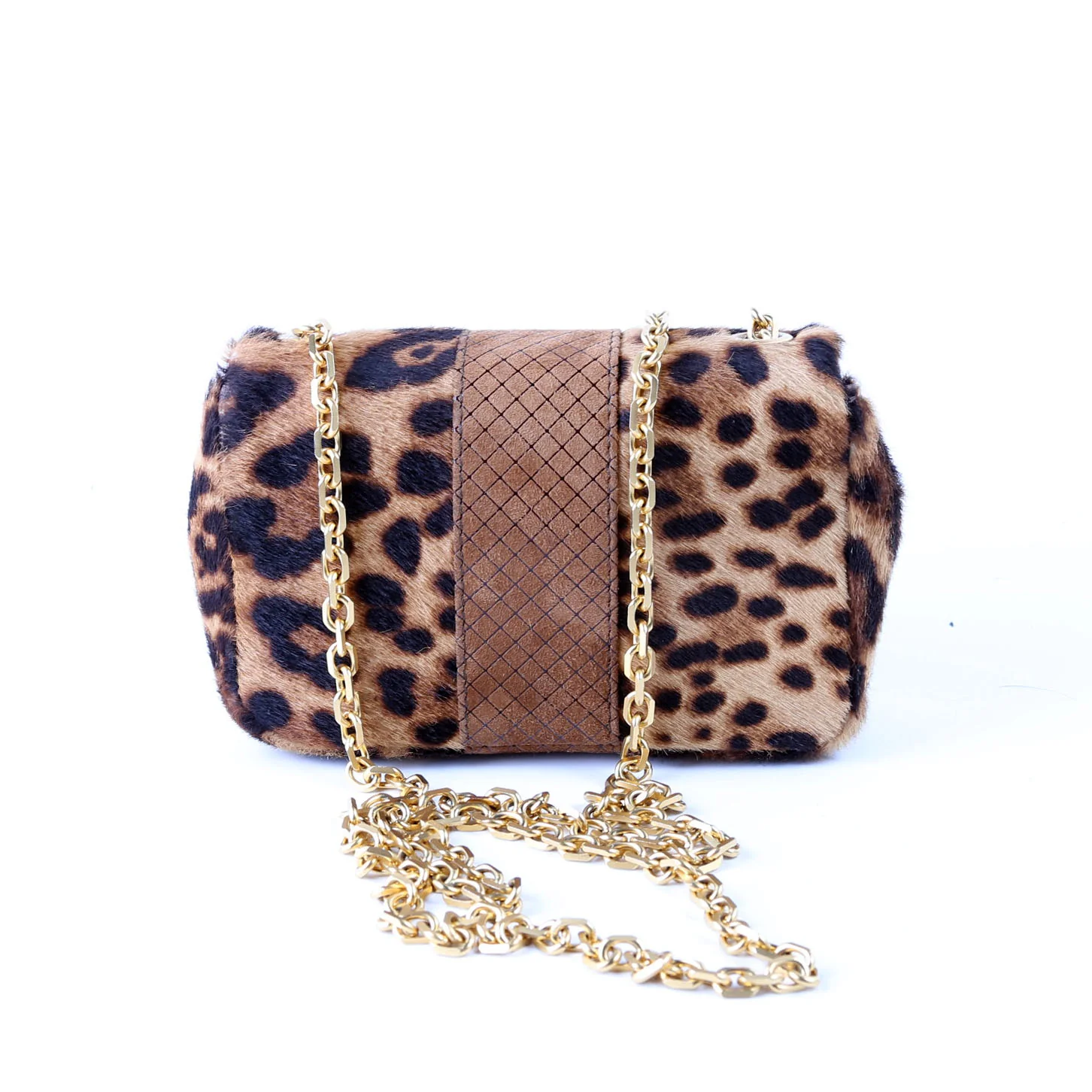 Sweet Charity Pony Hair Leopard Chain Brown - Image 2