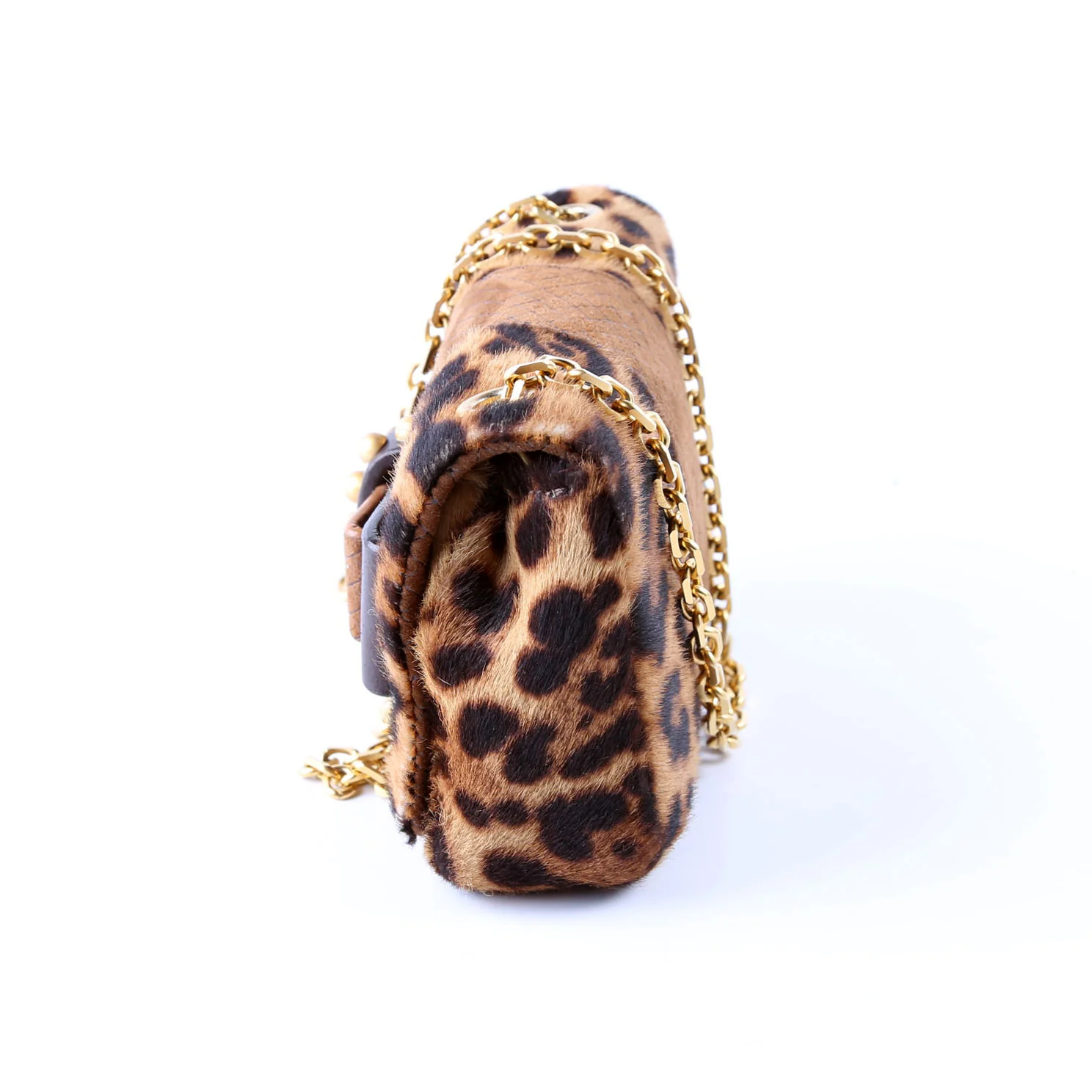 Sweet Charity Pony Hair Leopard Chain Brown - Image 4