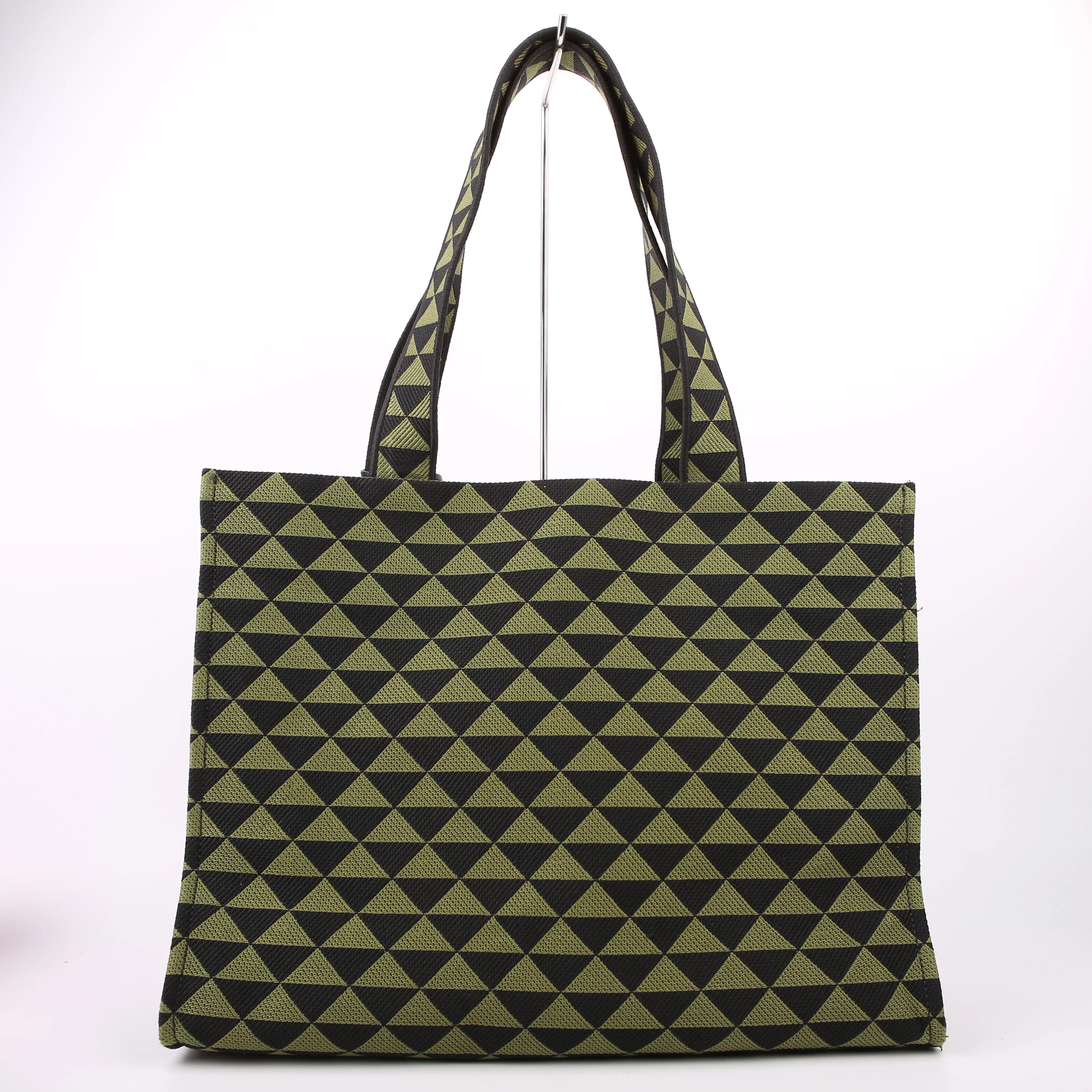 Symbole Horizontal Shopper Tote Green/Black - Image 3