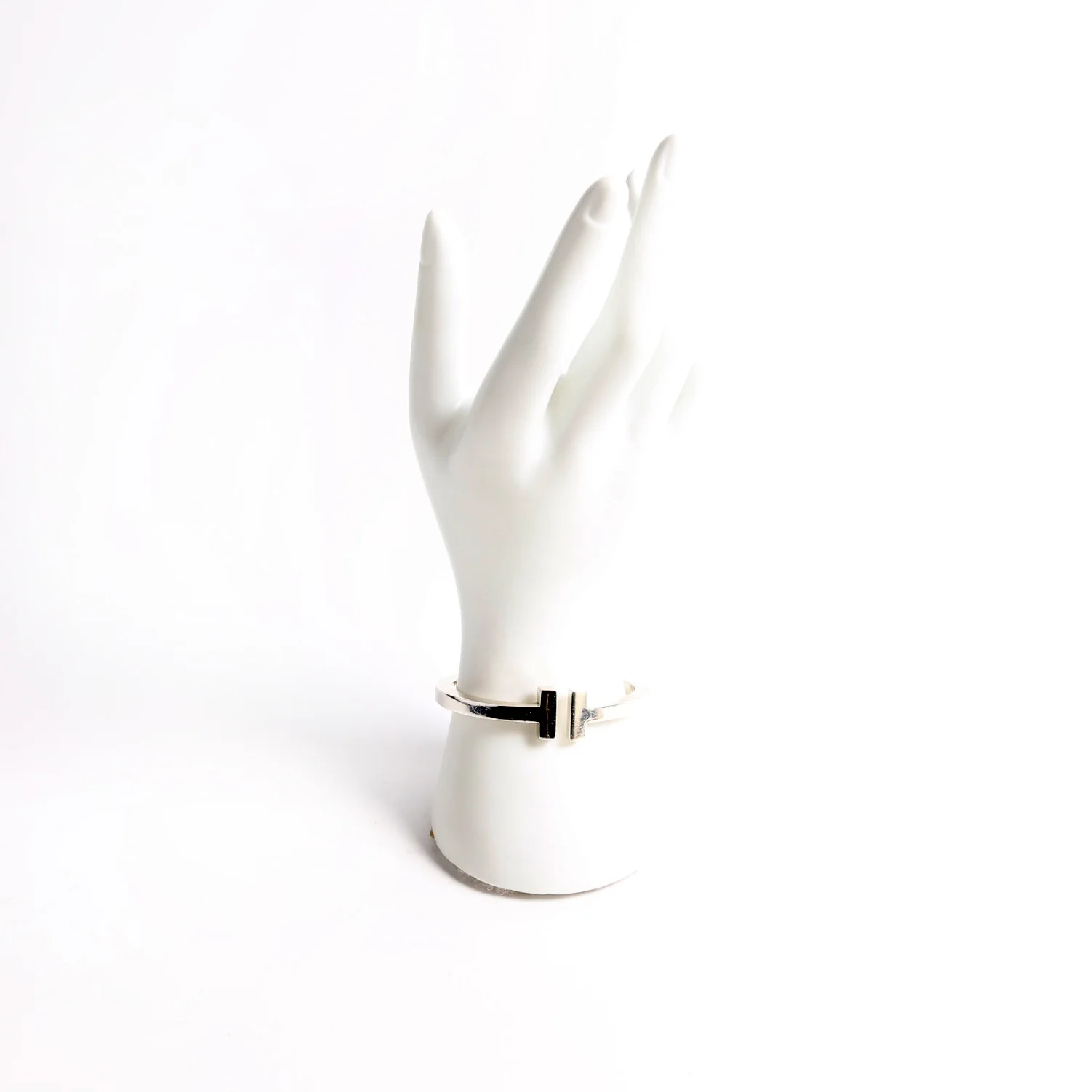 T Square Hinged Cuff Bracelet 925 - Image 4