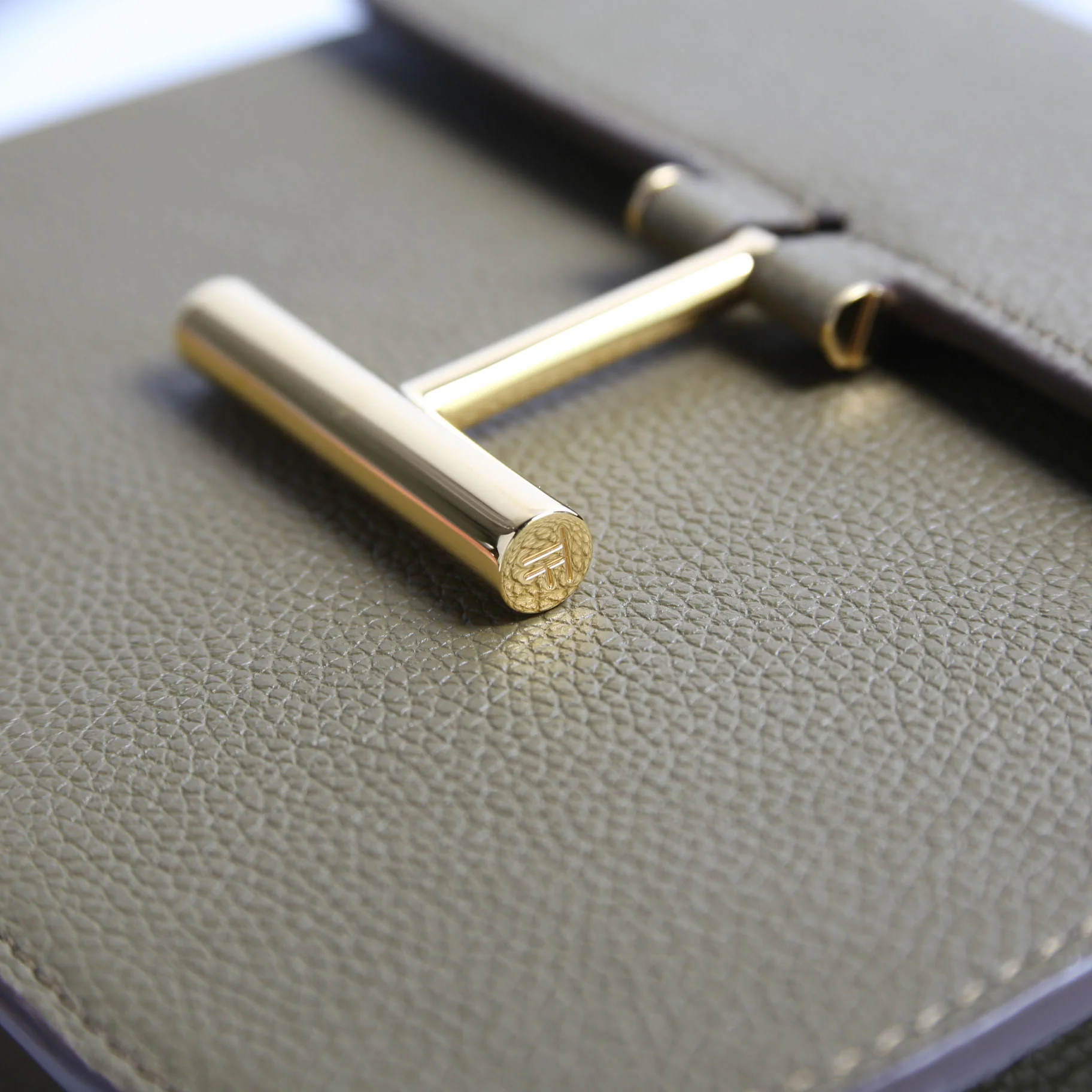 Tara Mini Crossbody Grained Calfskin Green - Image 6