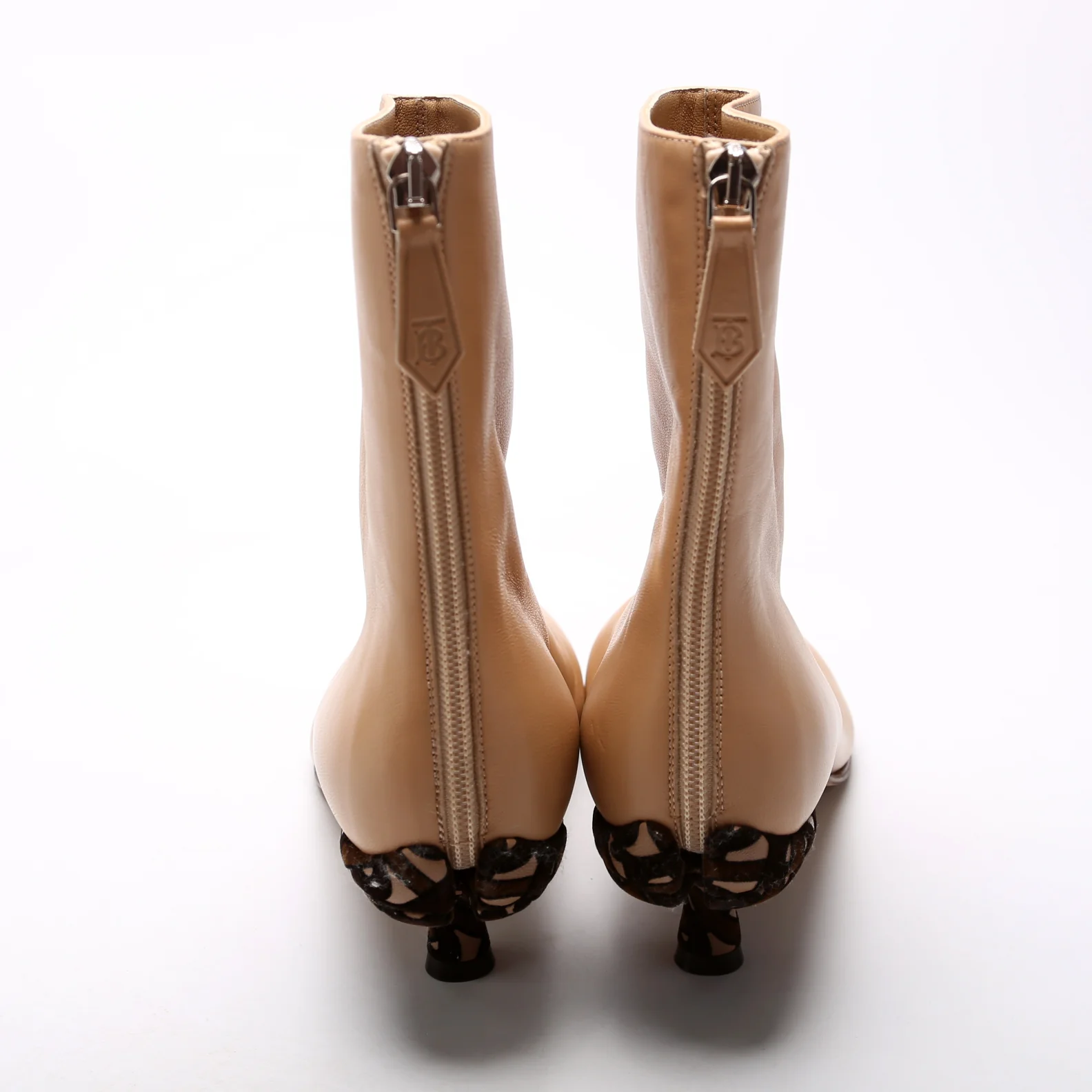 TB Ankle Boots Size 38.5 Tan - Image 3