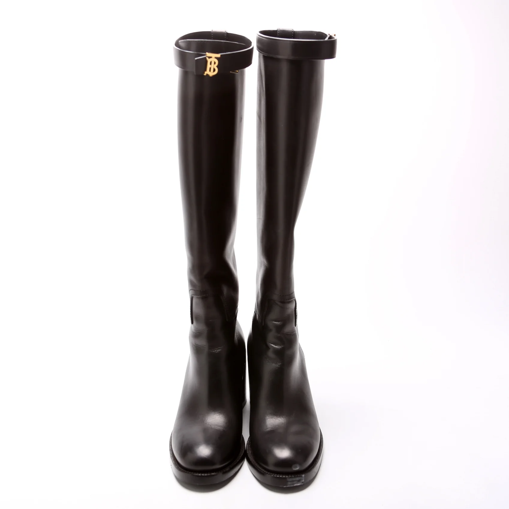 TB Buckle Knee-High Boots Size 37 - Image 2