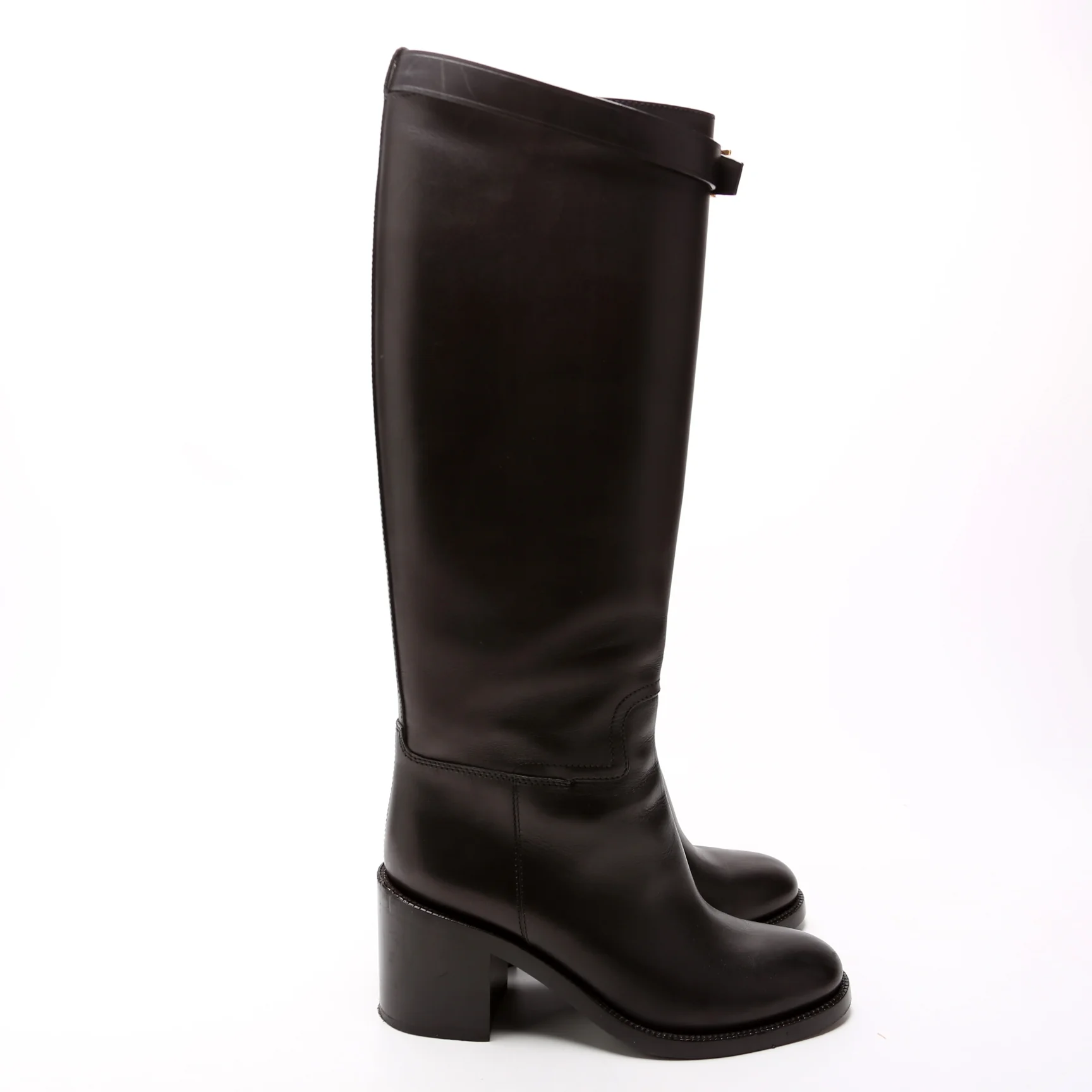 TB Buckle Knee-High Boots Size 37 - Image 3