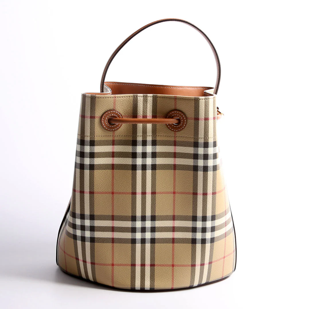 TB Check Bucket Bag Small - Image 4
