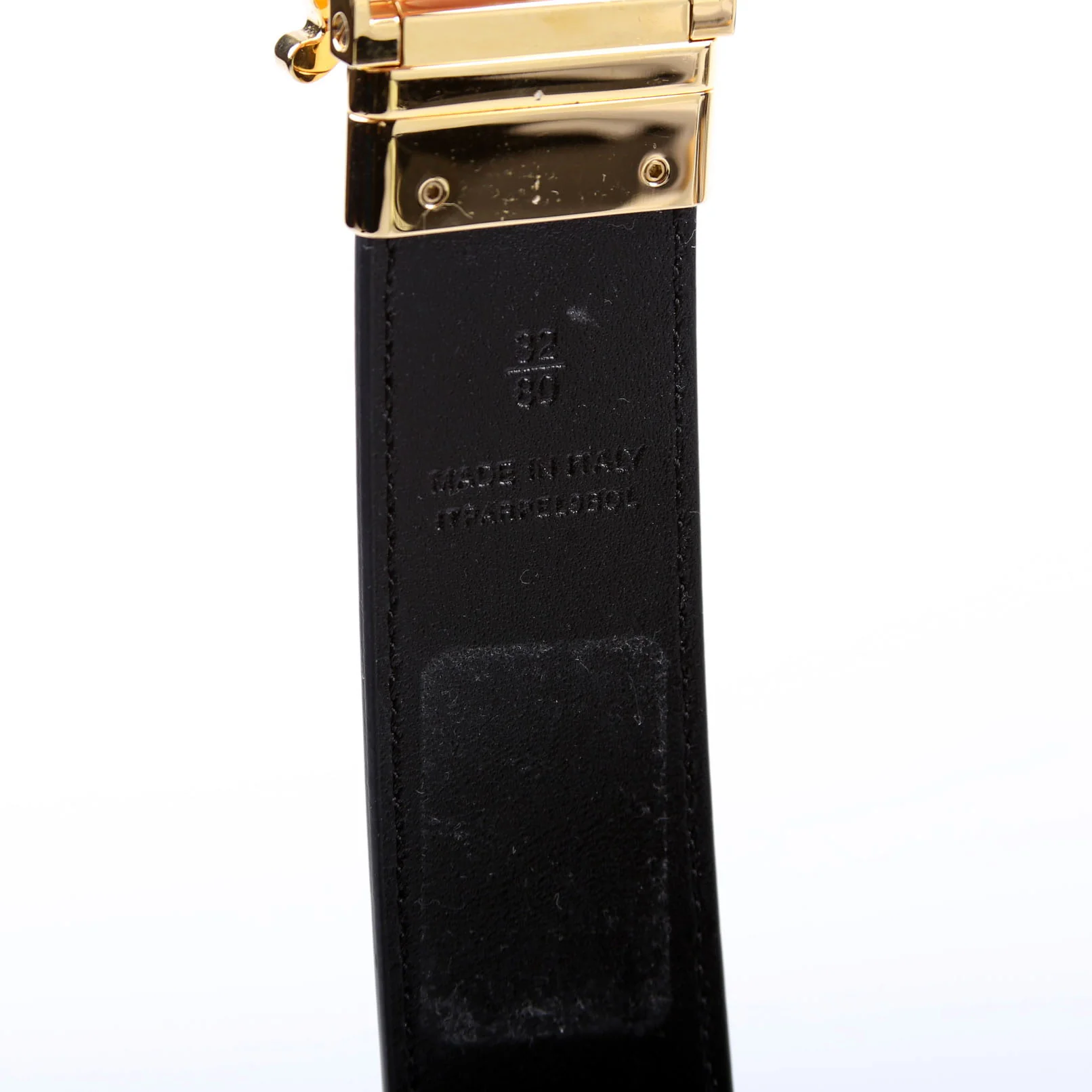 TB Logo Buckle Vintage Check/Leather Size 80/32 - Image 5