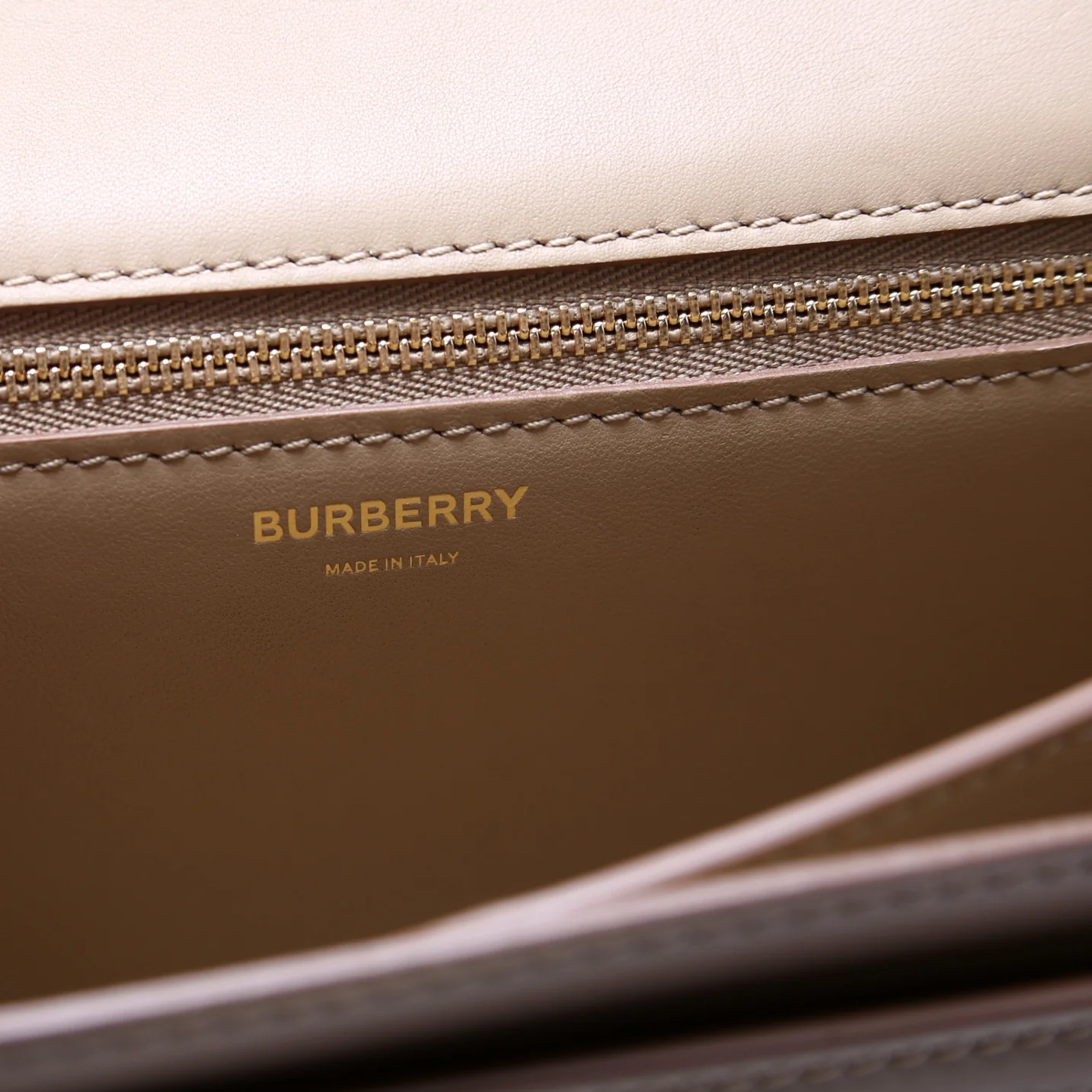 TB Monogram Shoulder Bag Medium Beige - Image 8