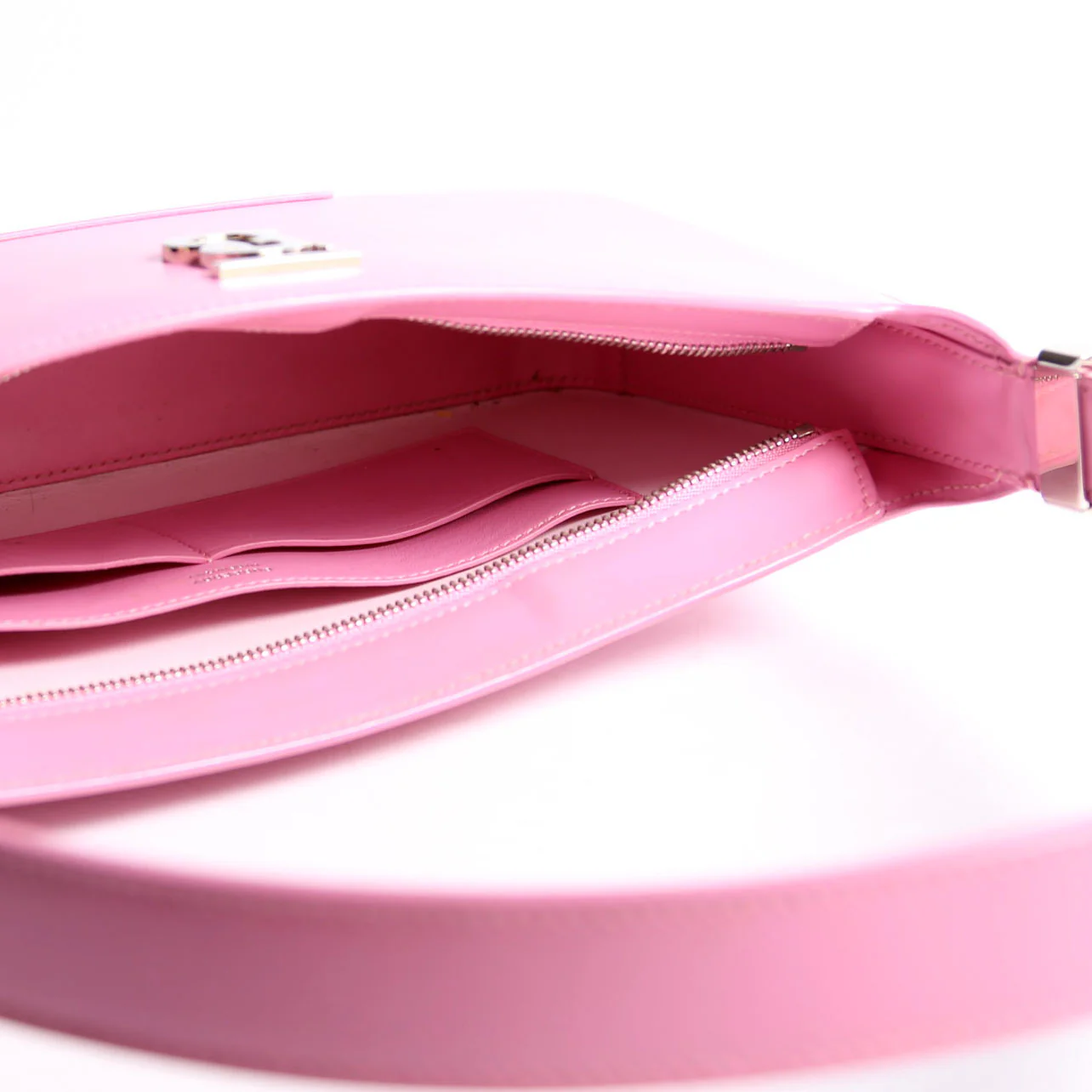 TB Zip Shoulder Bag Medium Pink - Image 10