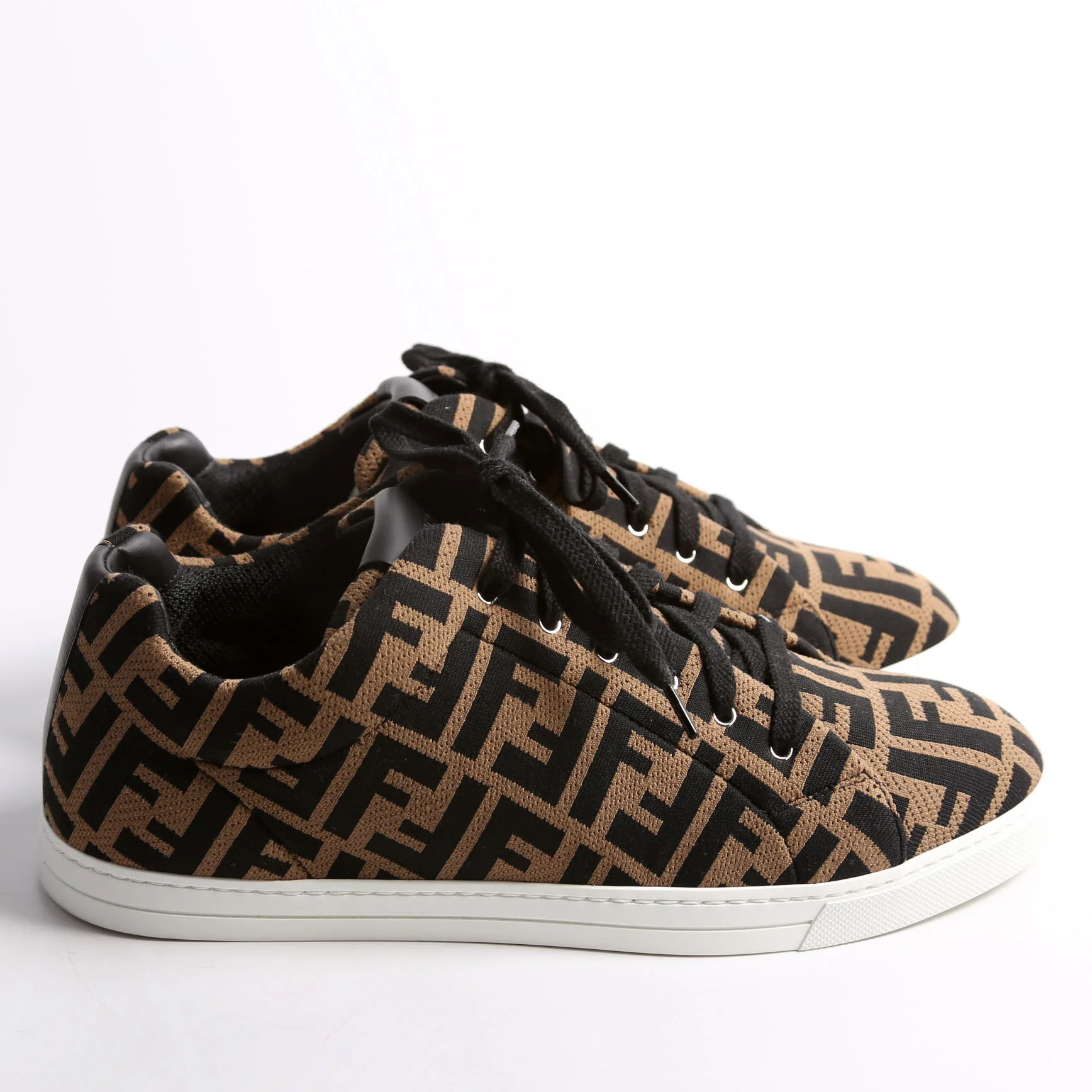 Tech Fabric Sneakers Size 39.5 (Mens Size 7) Black/Brown - Image 3