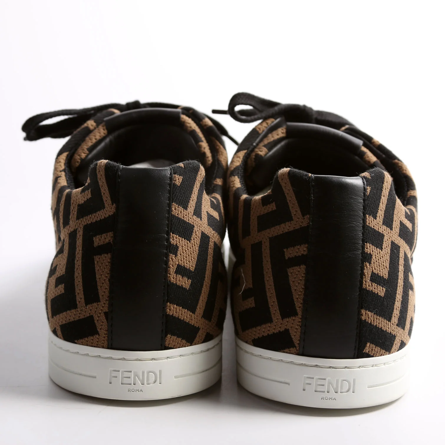 Tech Fabric Sneakers Size 39.5 (Mens Size 7) Black/Brown - Image 4